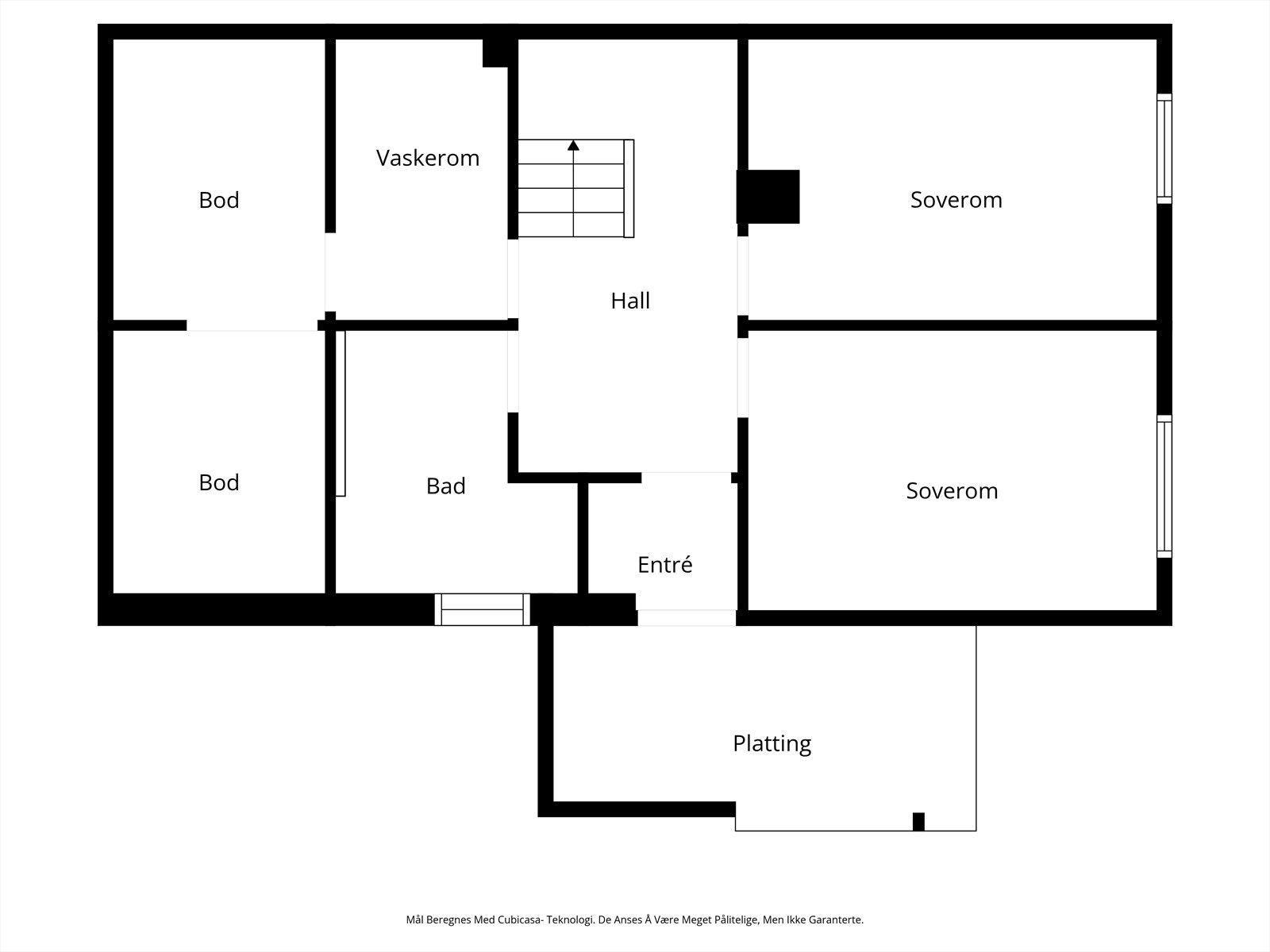 Plantegning underetasje Galleribilde