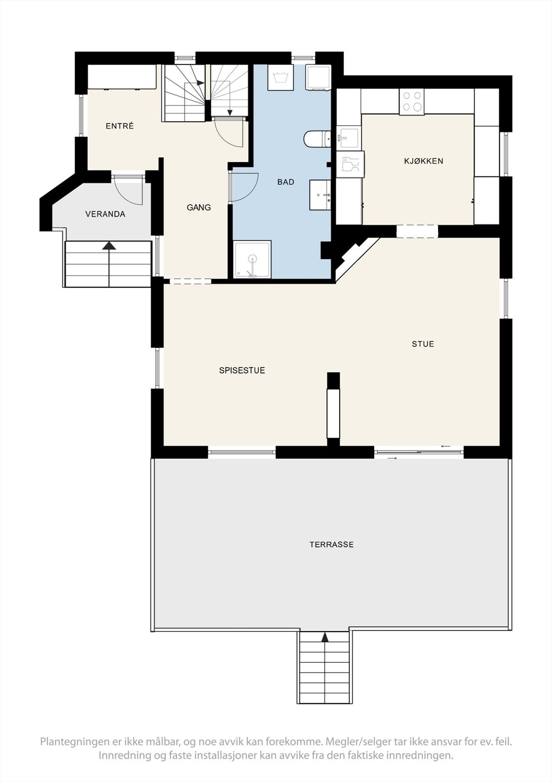 Plantegning 1. etasje Galleribilde