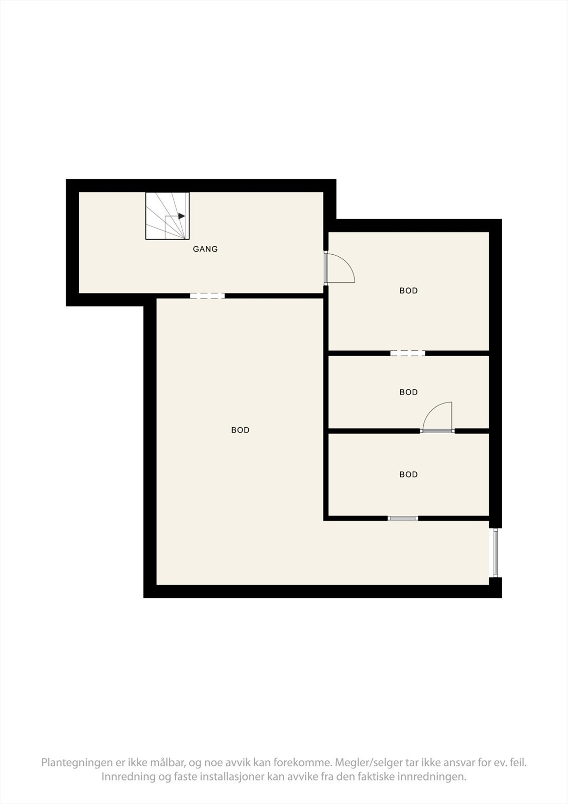 Plantegning kjeller Galleribilde