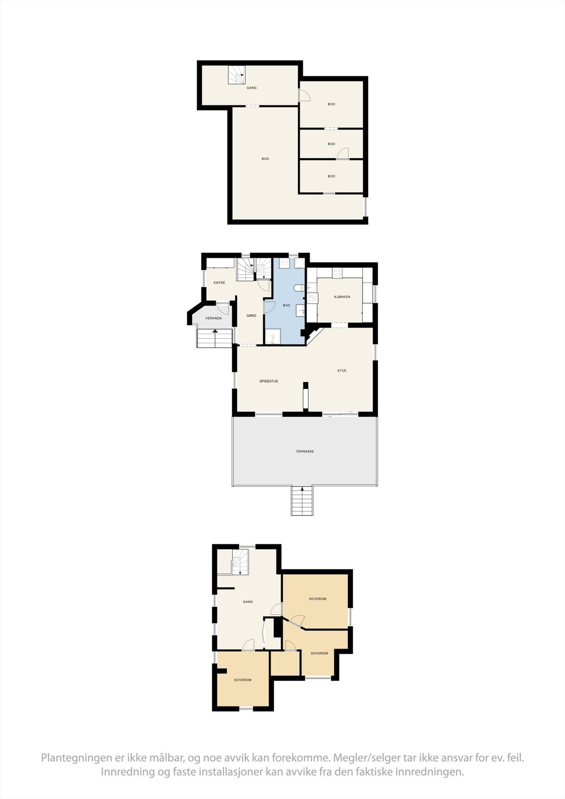 Plantegninger hele huset Galleribilde