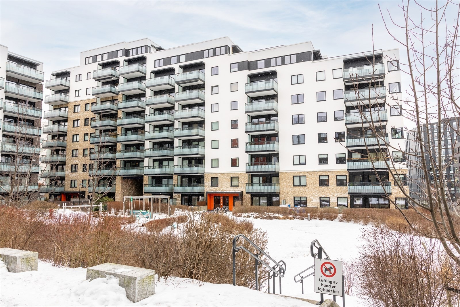 Sameiet har flere felles sykkelboder, sykkelvask og smørebod. Galleribilde