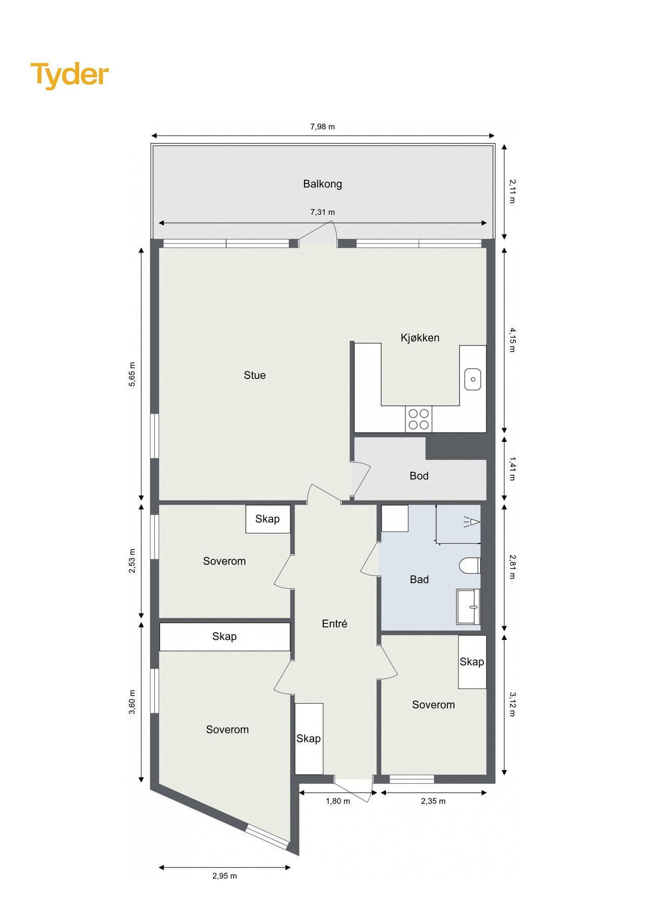 Plantegning. Galleribilde