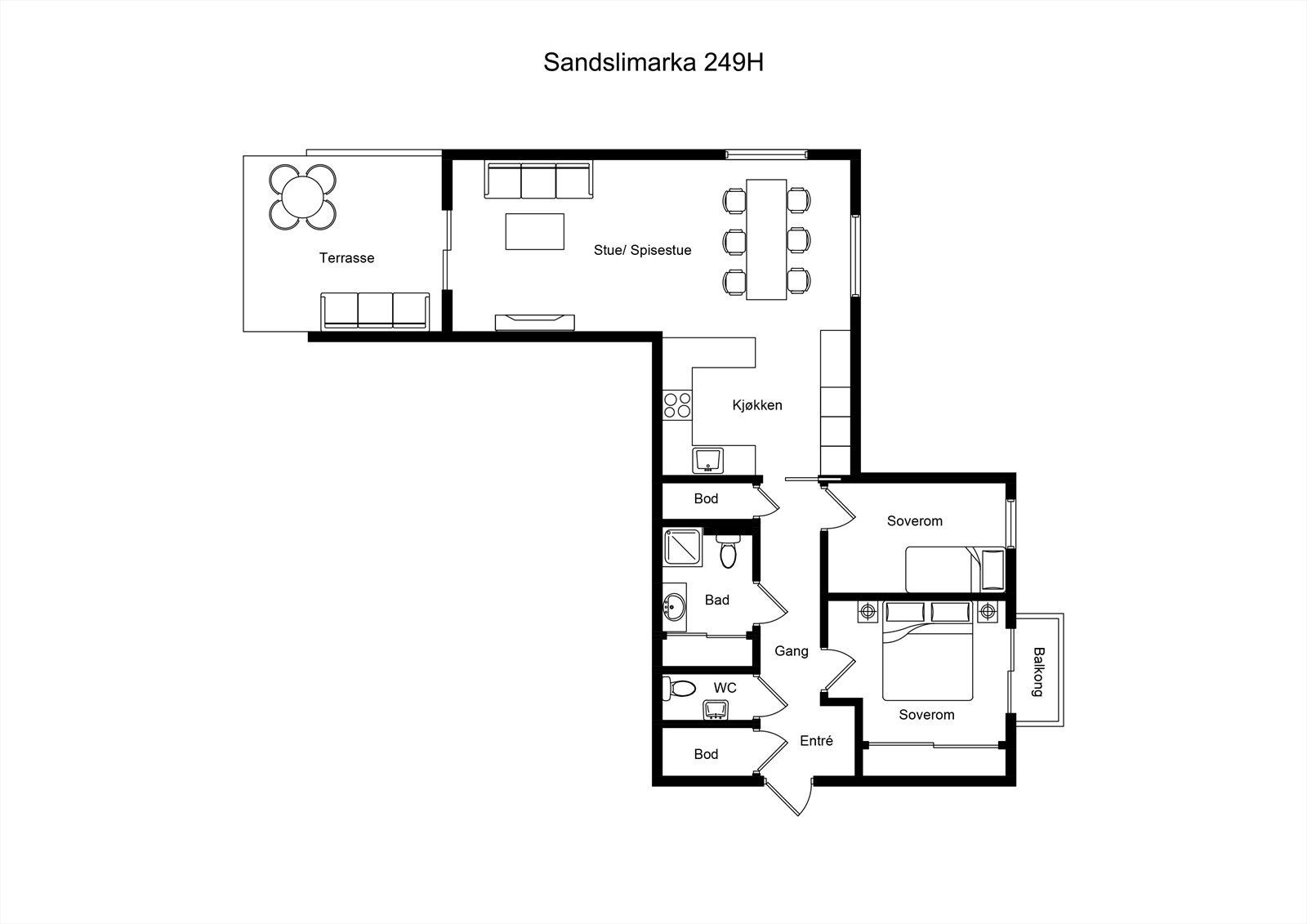 Plantegning Galleribilde