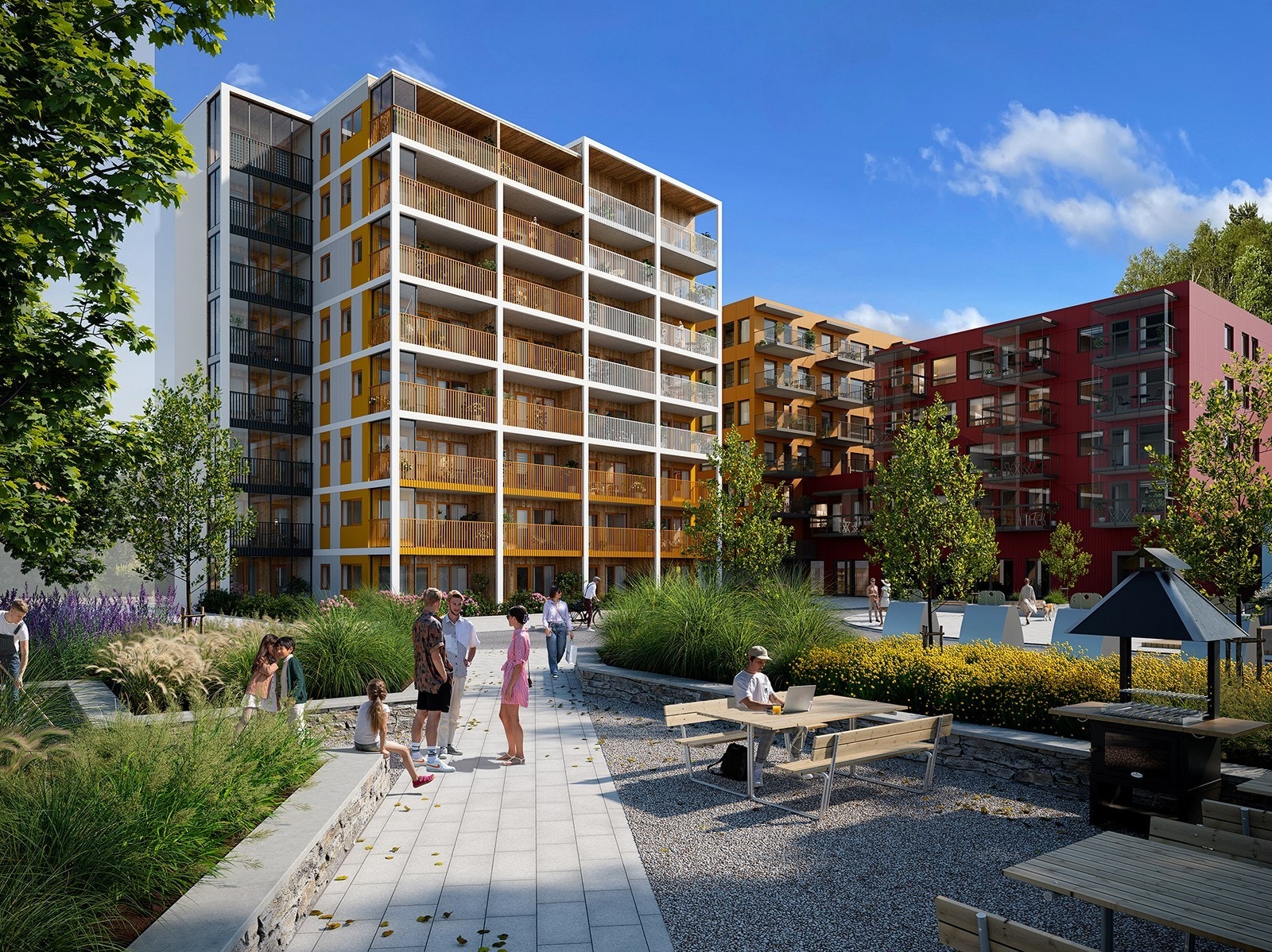 Fasade - prosjekttegning Galleribilde