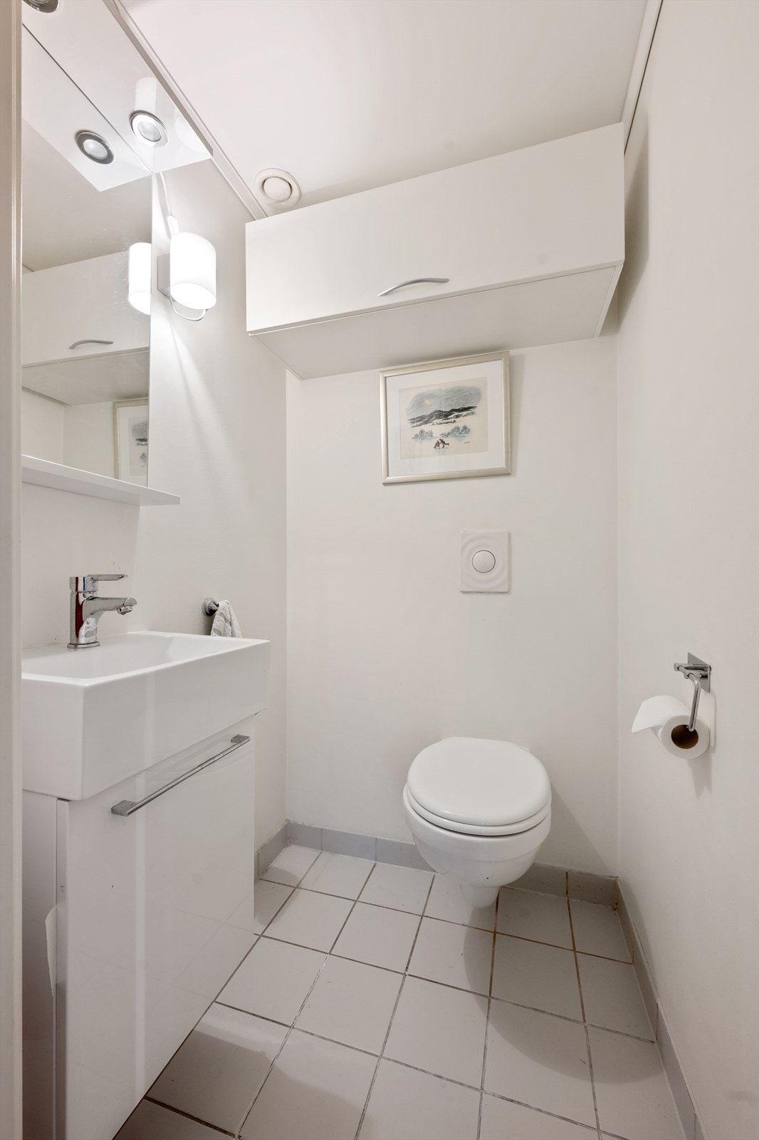 Praktisk toalettrom i tilknytning til gangen. Galleribilde