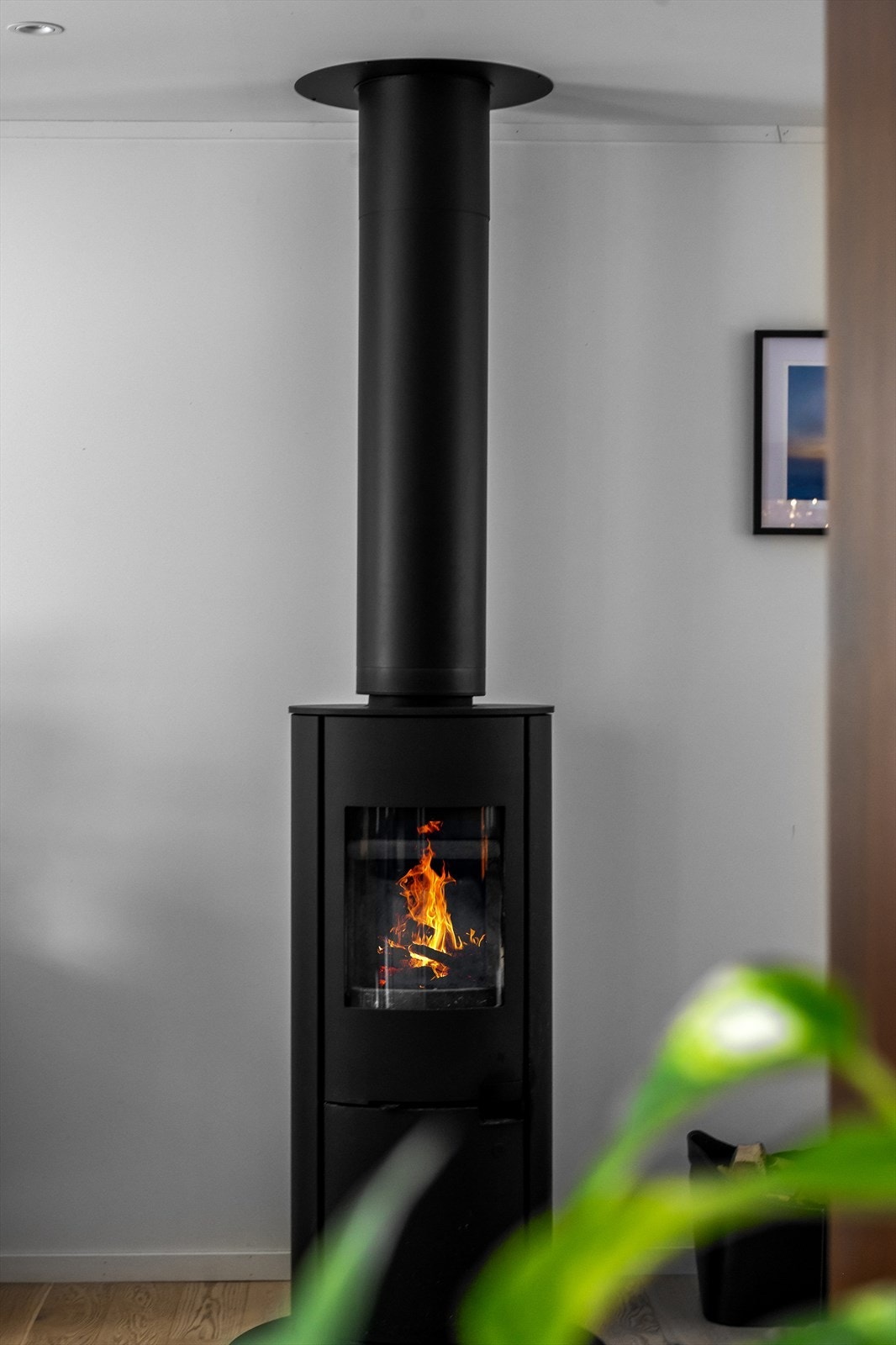 Ildsted varmer godt på kjøligere dager. Galleribilde