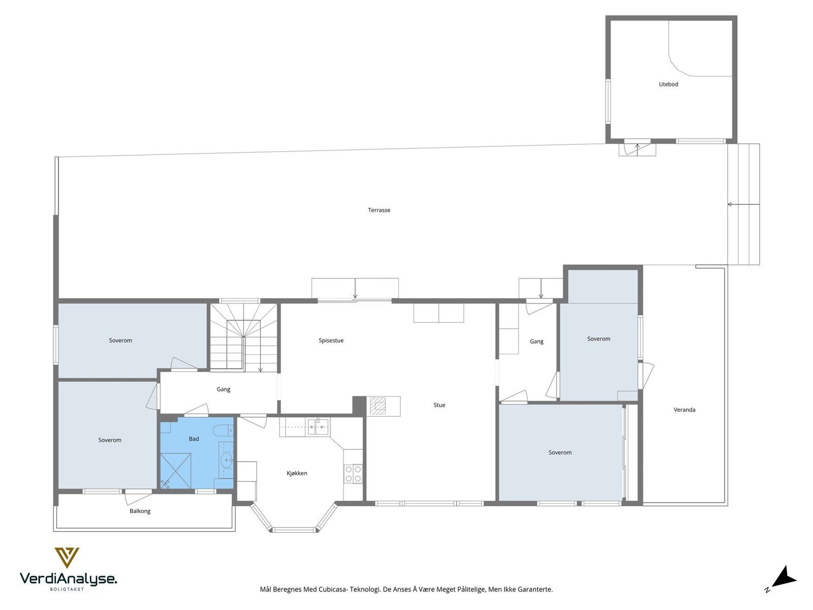 Planskisse 1. etasje Galleribilde