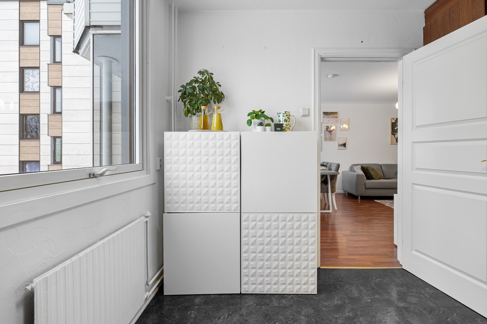 Her har du mulighet til å ha spisebord om ønskelig. Galleribilde