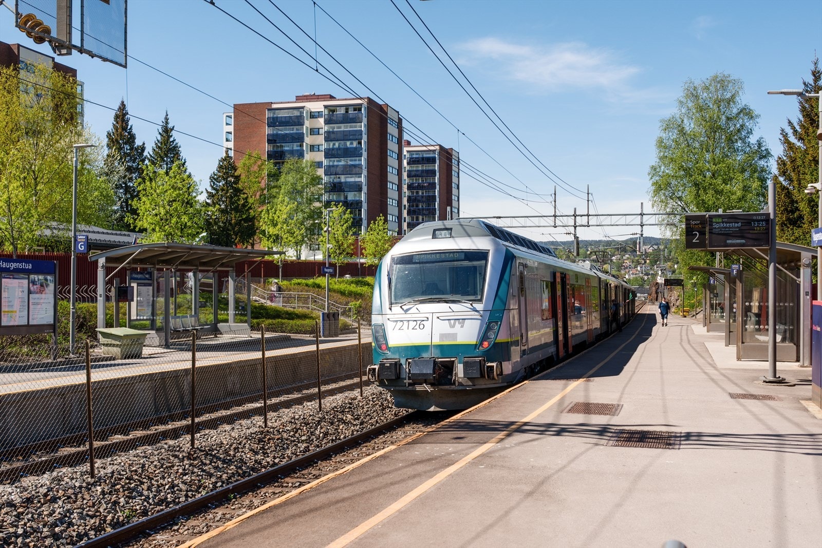 Haugenstua Togstasjon. Galleribilde
