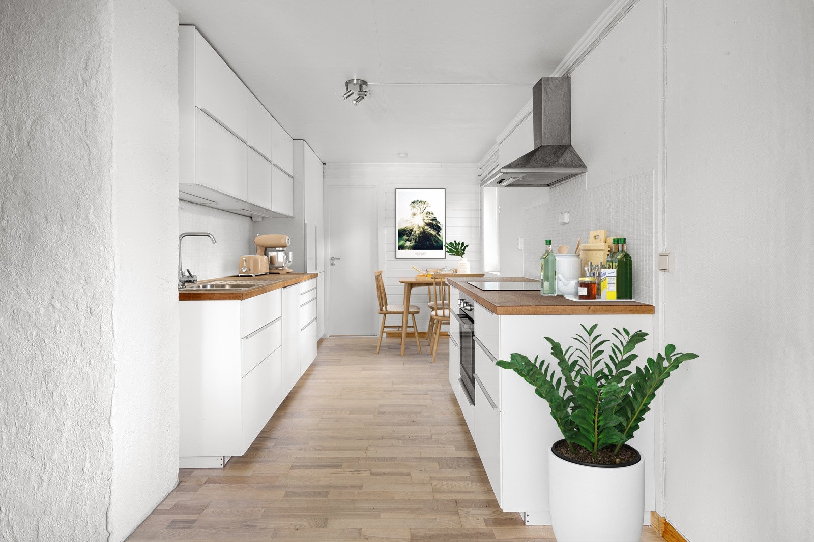 Kjøkken leilighet 2. Illustrasjonsfoto 3D-møblering, avvik kan forekomme.