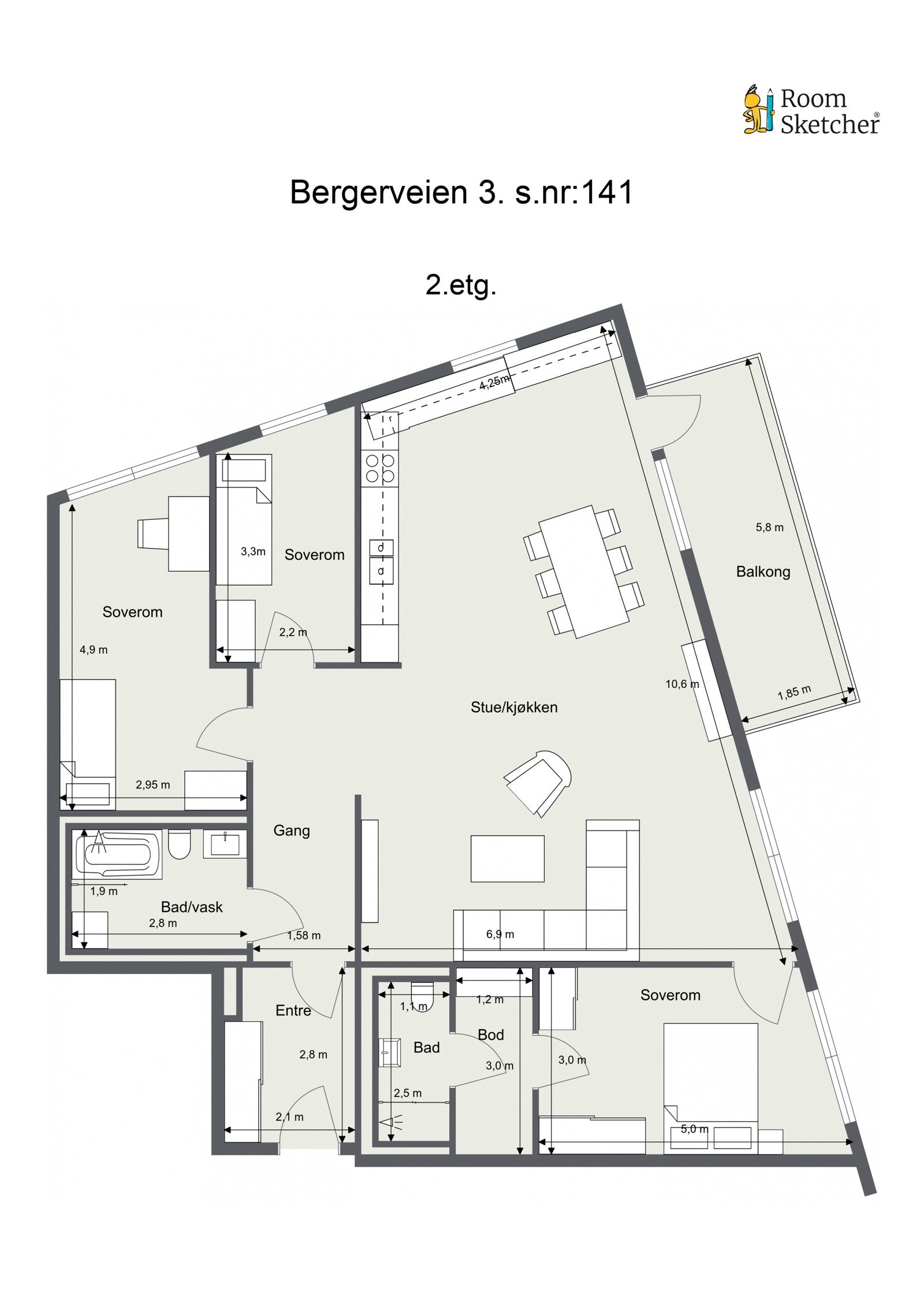 Plantegning Galleribilde