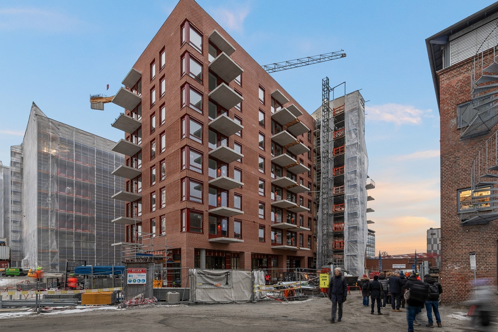 Bygget får klassisk tegelstensfasade Galleribilde