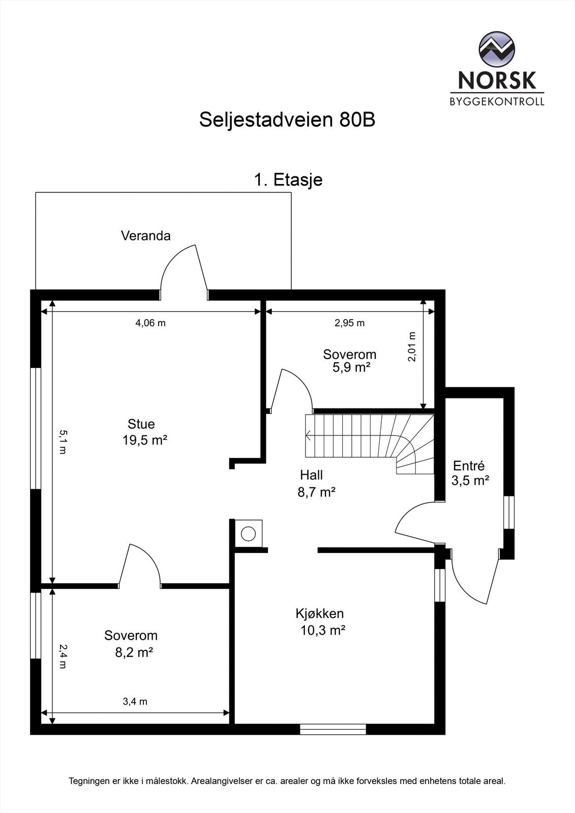 Plantegning 1. Etasje Galleribilde