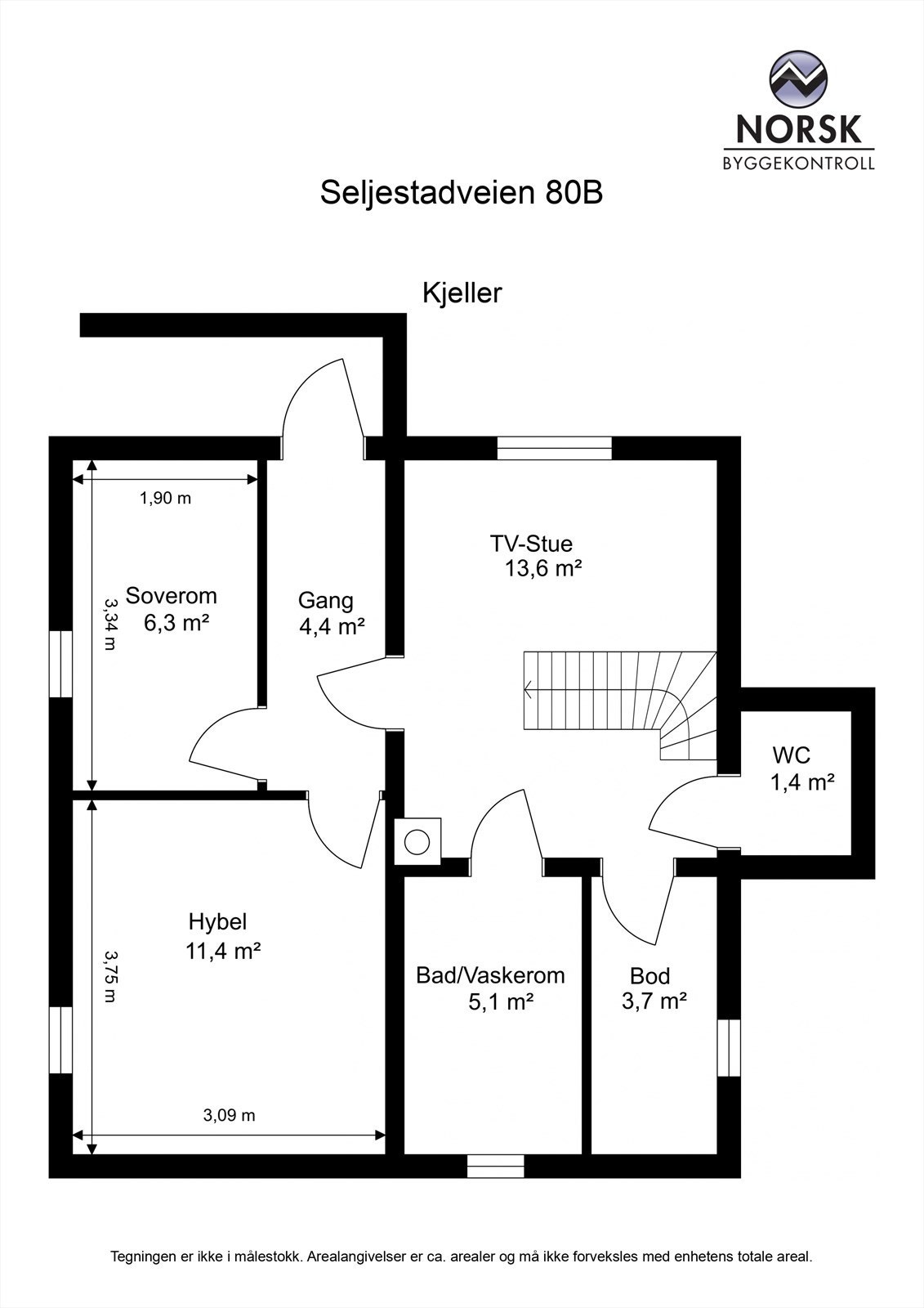 Plantegning Kjeller Galleribilde