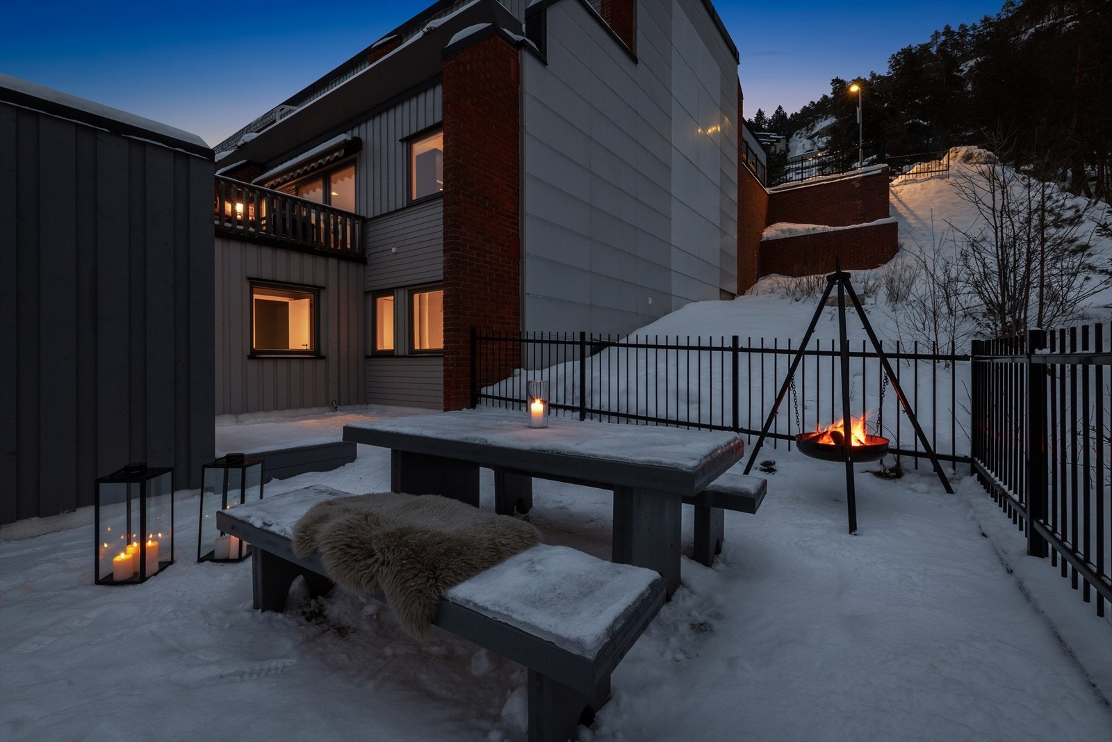 Her ligger alt til rette for sosialisering og hygge. Galleribilde