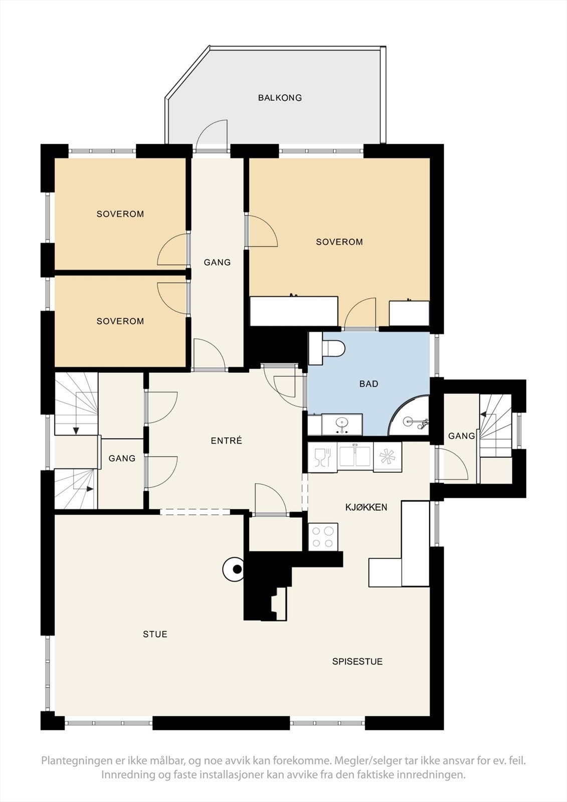 Plantegning 2. etasje. Galleribilde