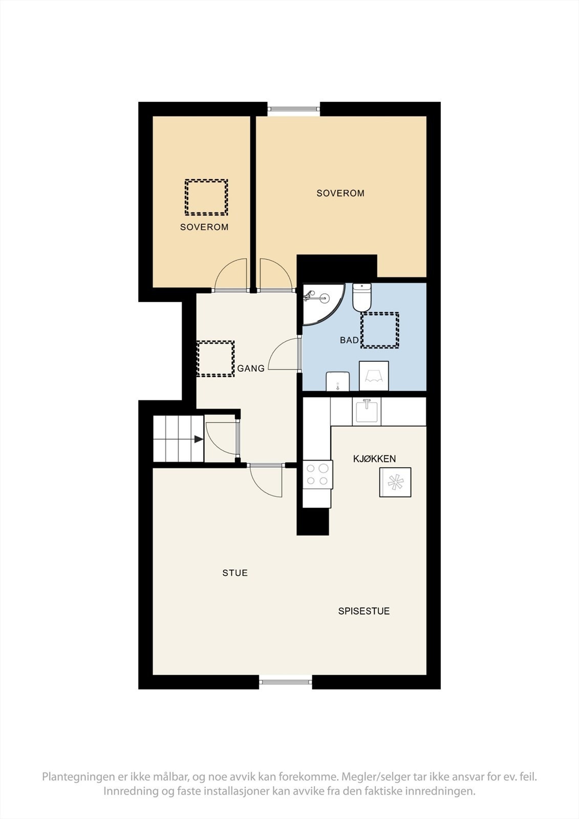 Plantegning loft. Galleribilde