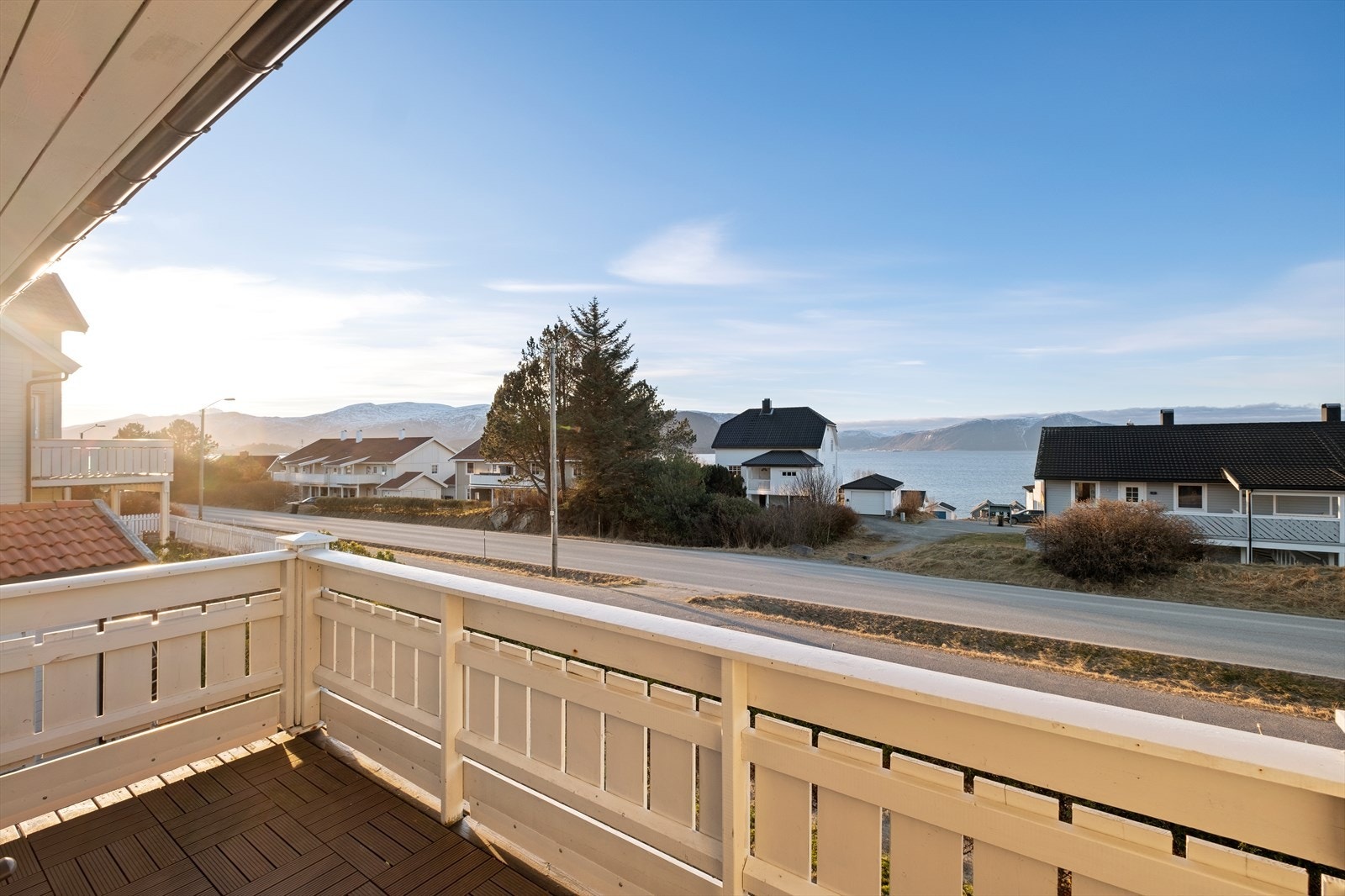 Nydelig utsikt fra balkongen Galleribilde