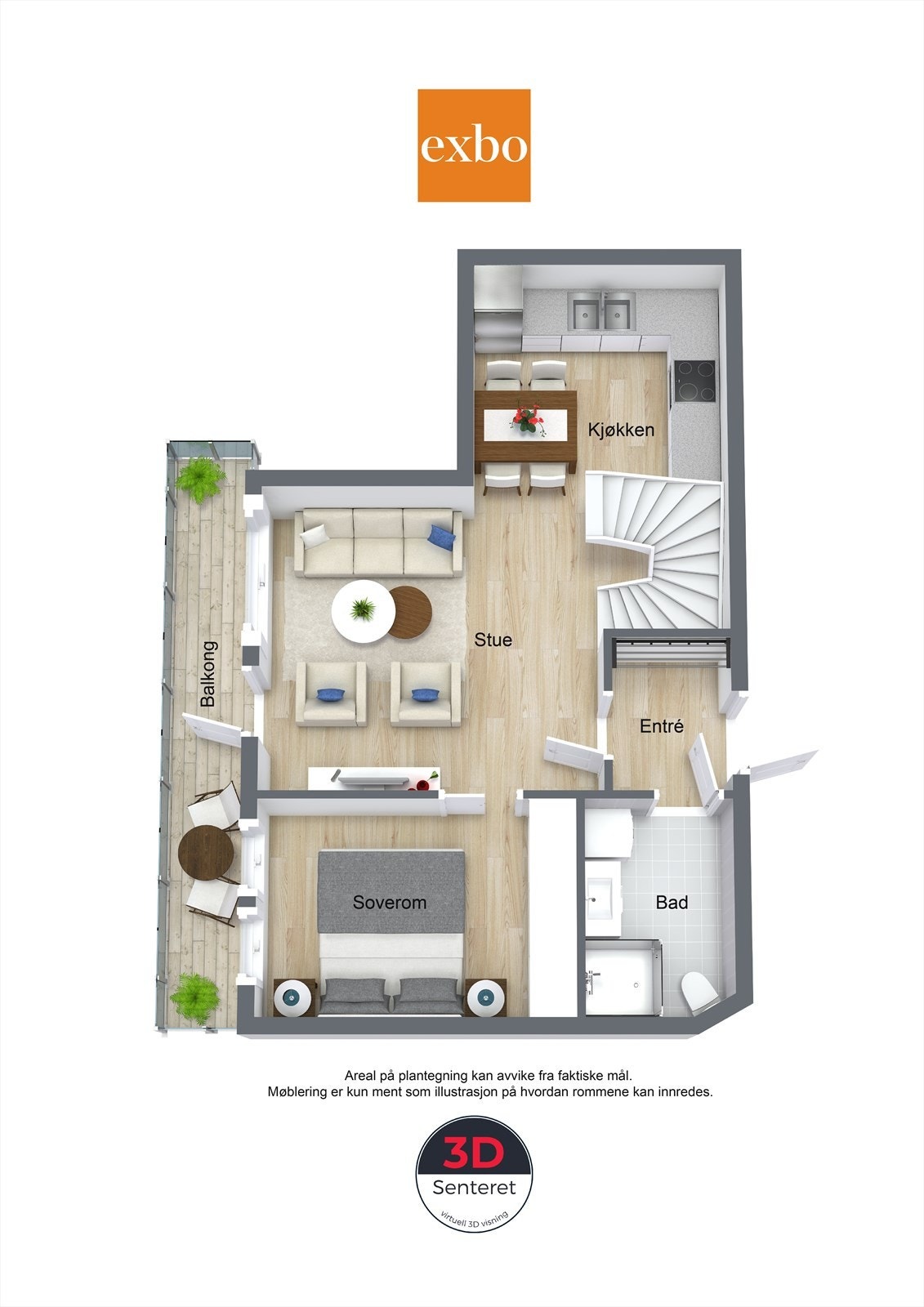 Plantegning hovedetasjen Galleribilde