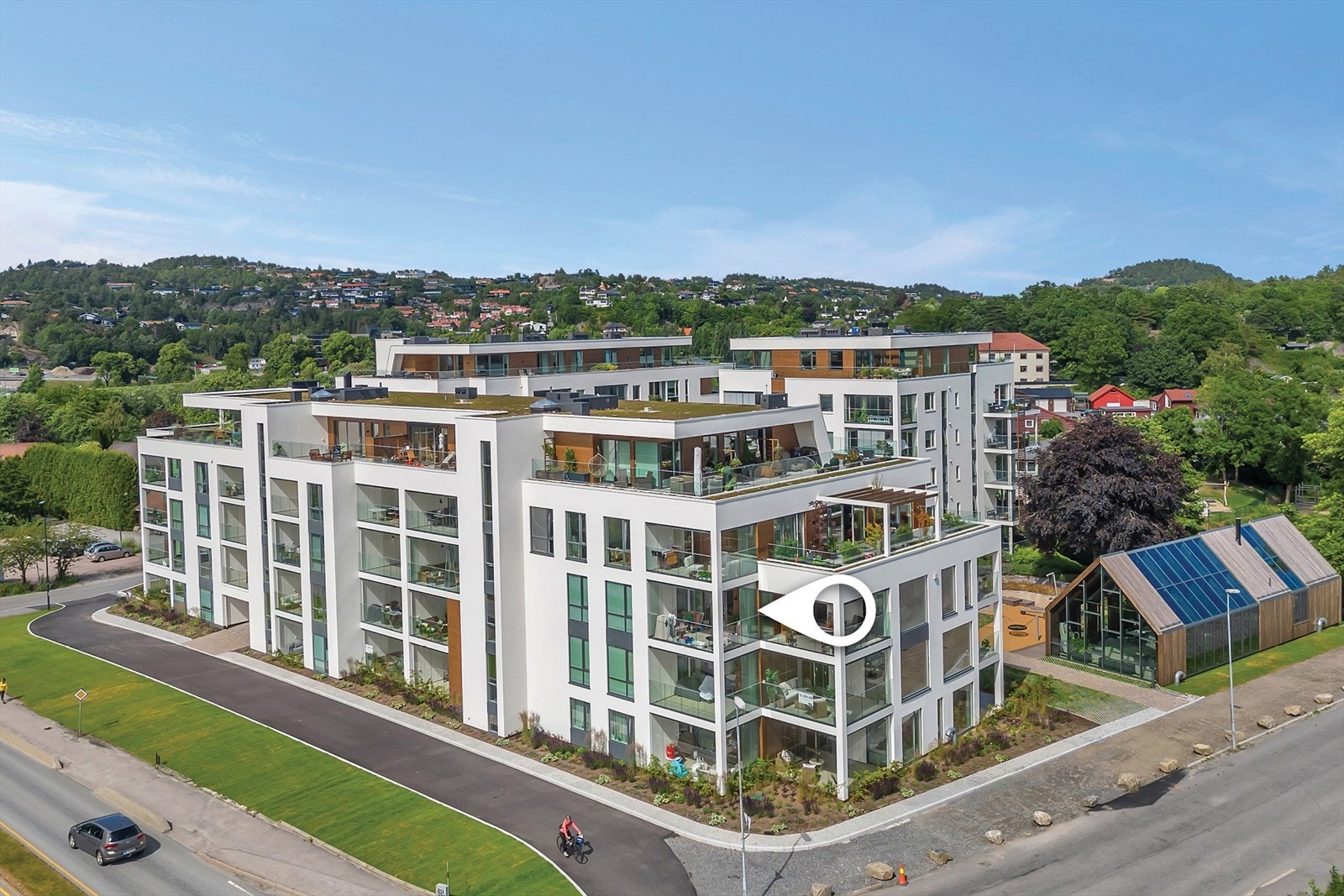 Leiligheten ligger luftig til i 3. etasje Galleribilde