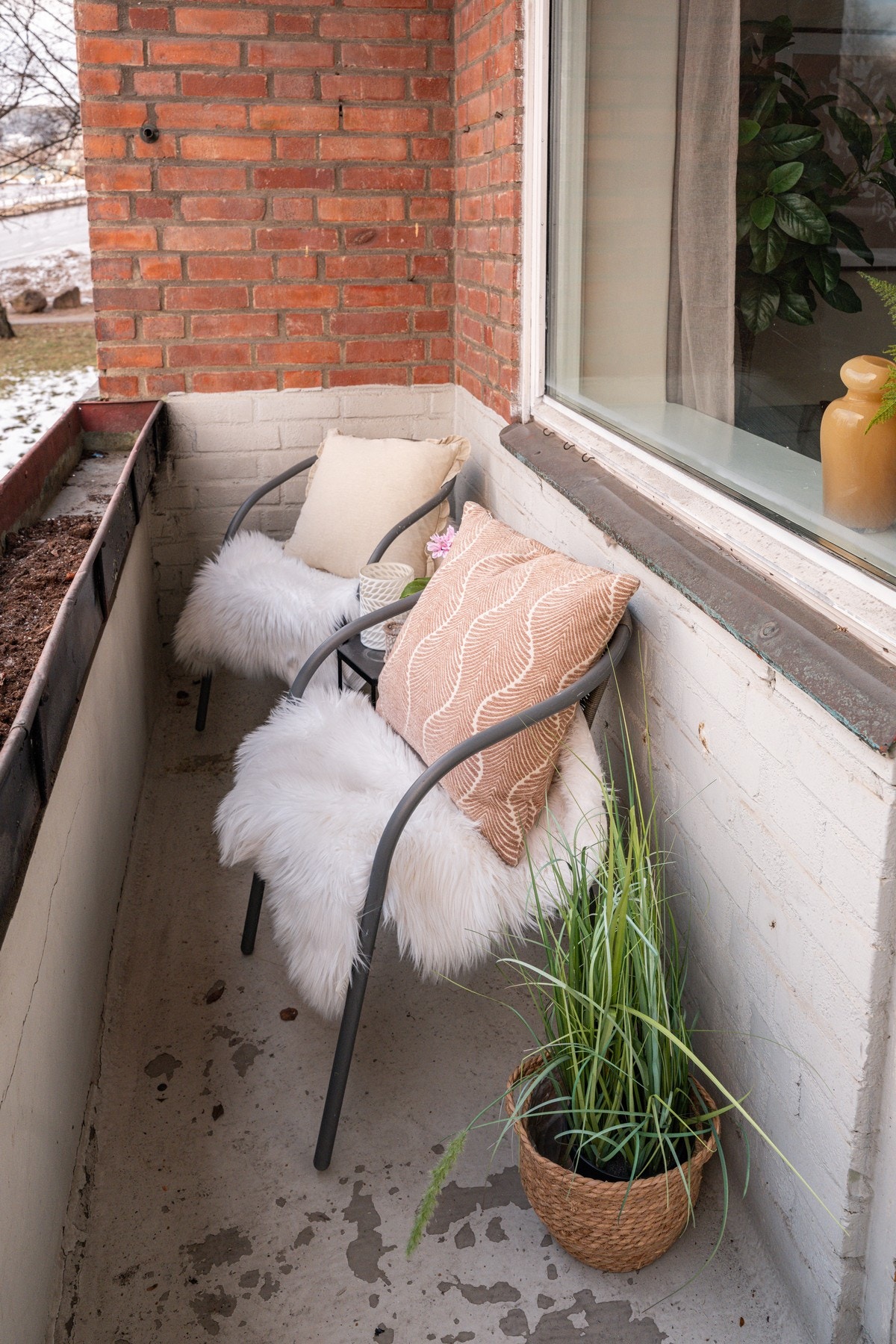 Vestvendt balkong på ca. 3 kvm. Galleribilde