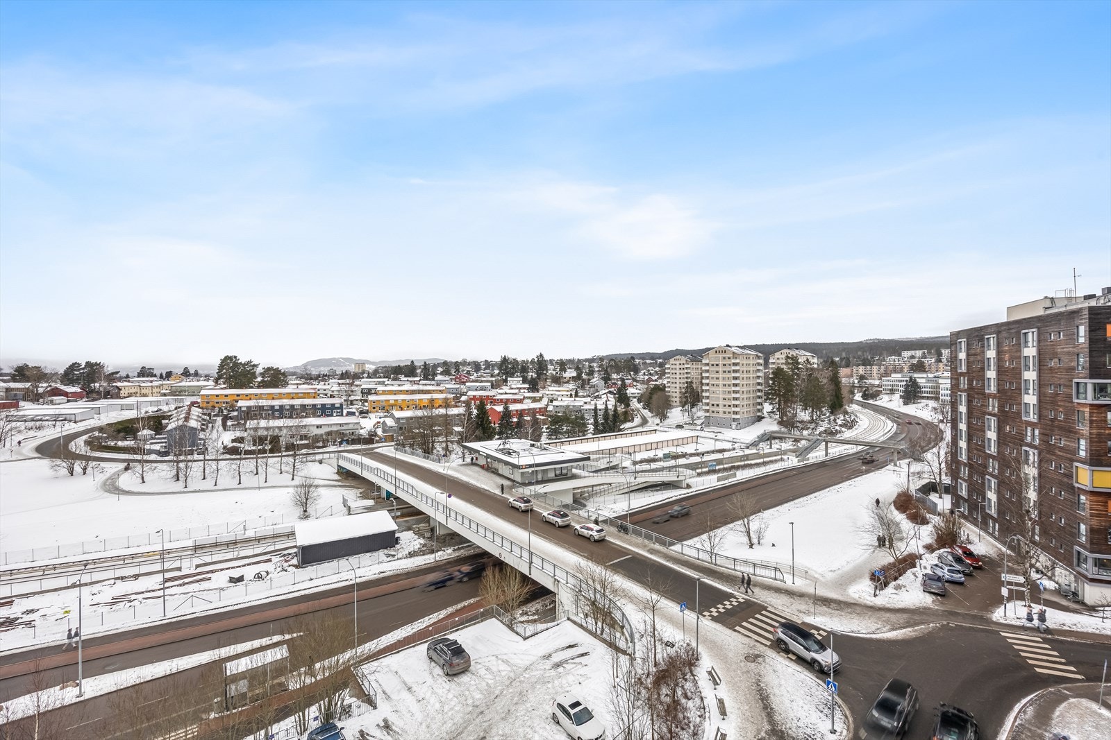 Fra balkongen er det vidstrakt utsikt over Bøler og omkringliggende områder. Galleribilde