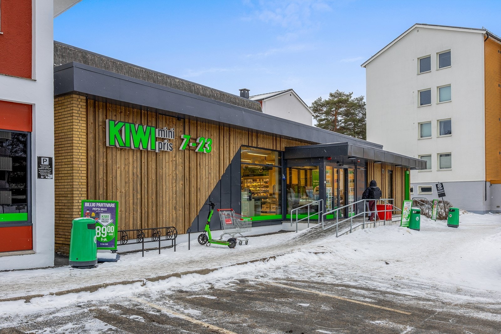 Dagligvarehandelen er enkel med Kiwi i umiddelbar nærhet. Galleribilde