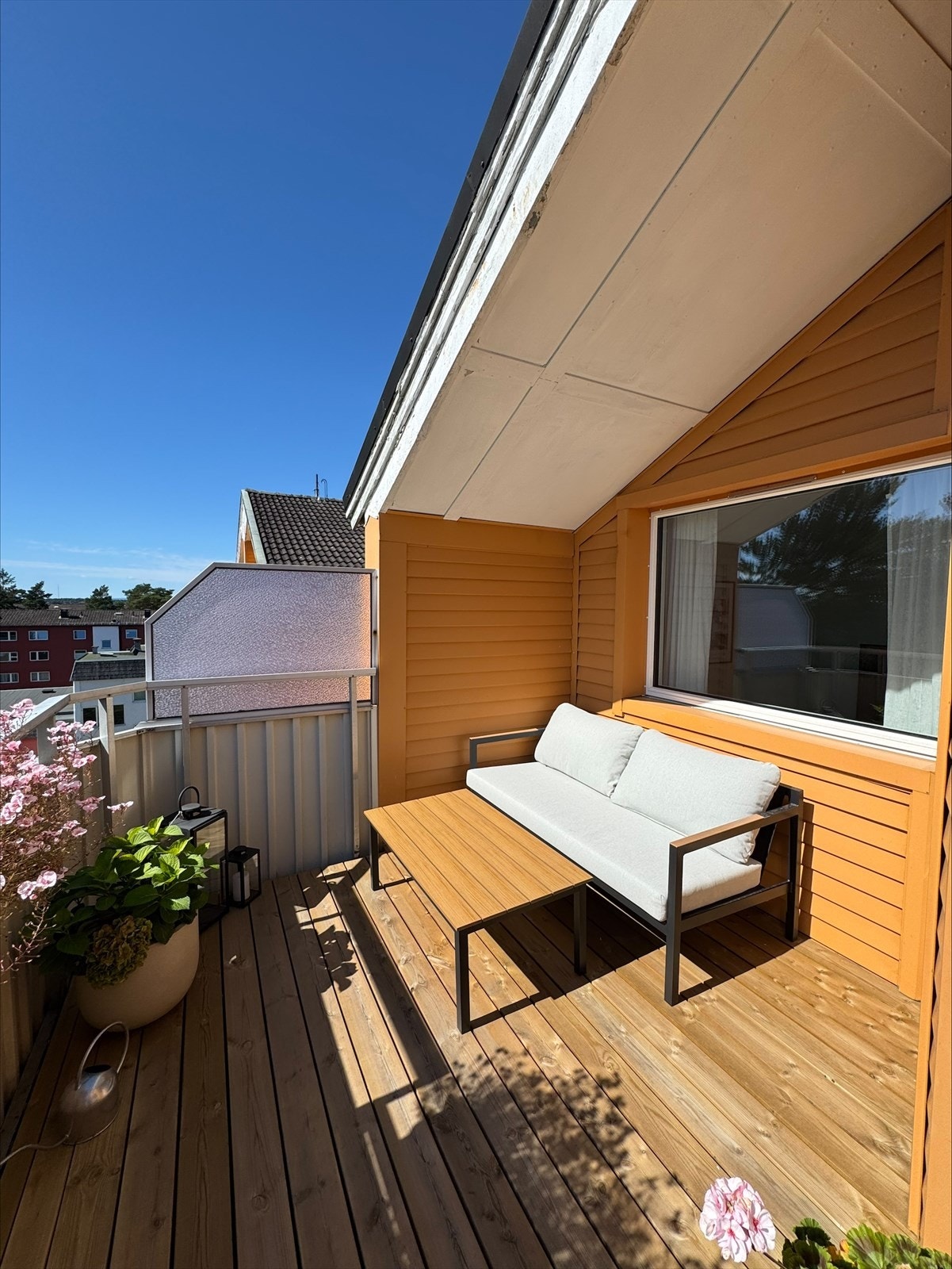 Her har man gode solforhold gjennom dagen. Galleribilde