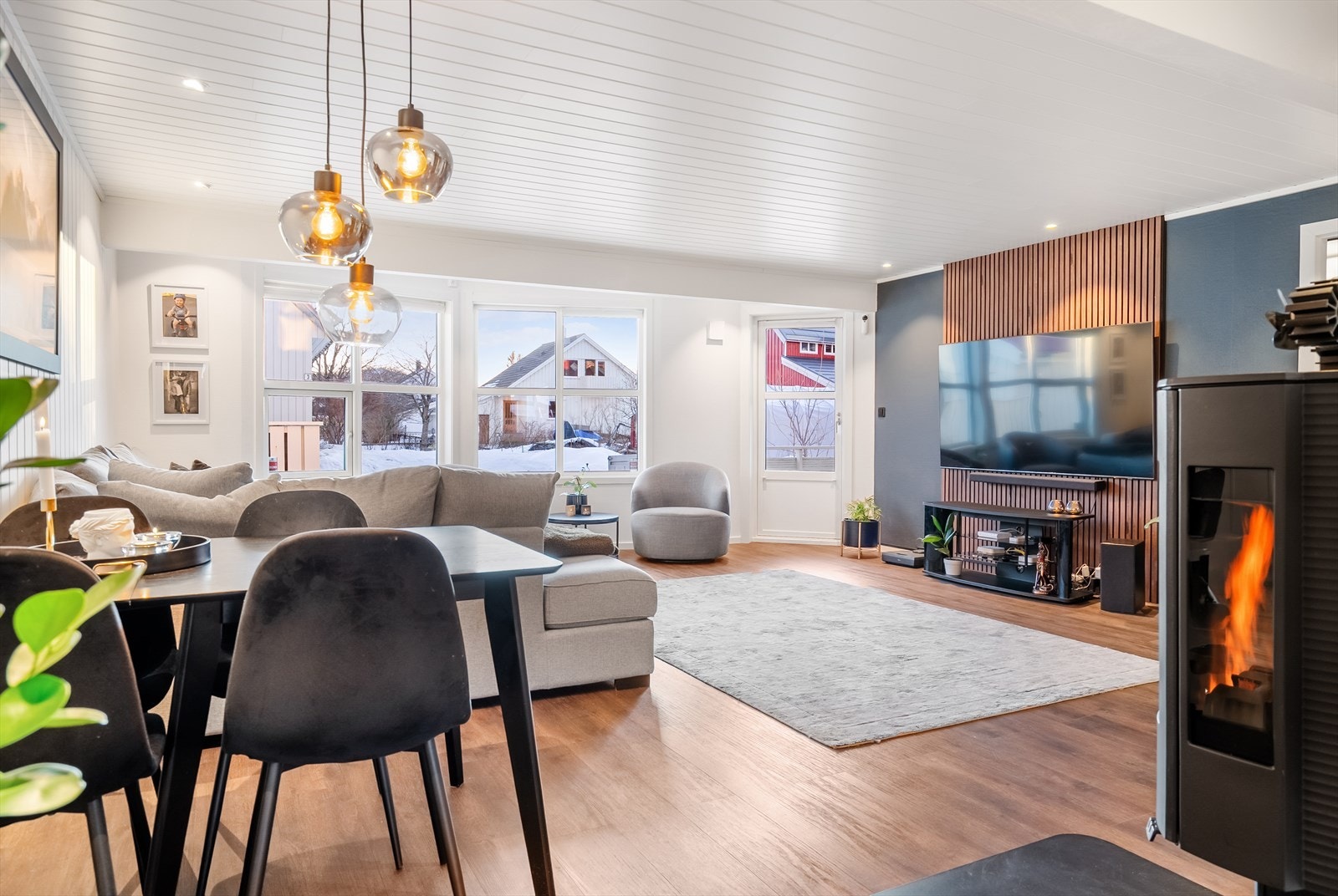 Stuen er delikat innredet. Galleribilde