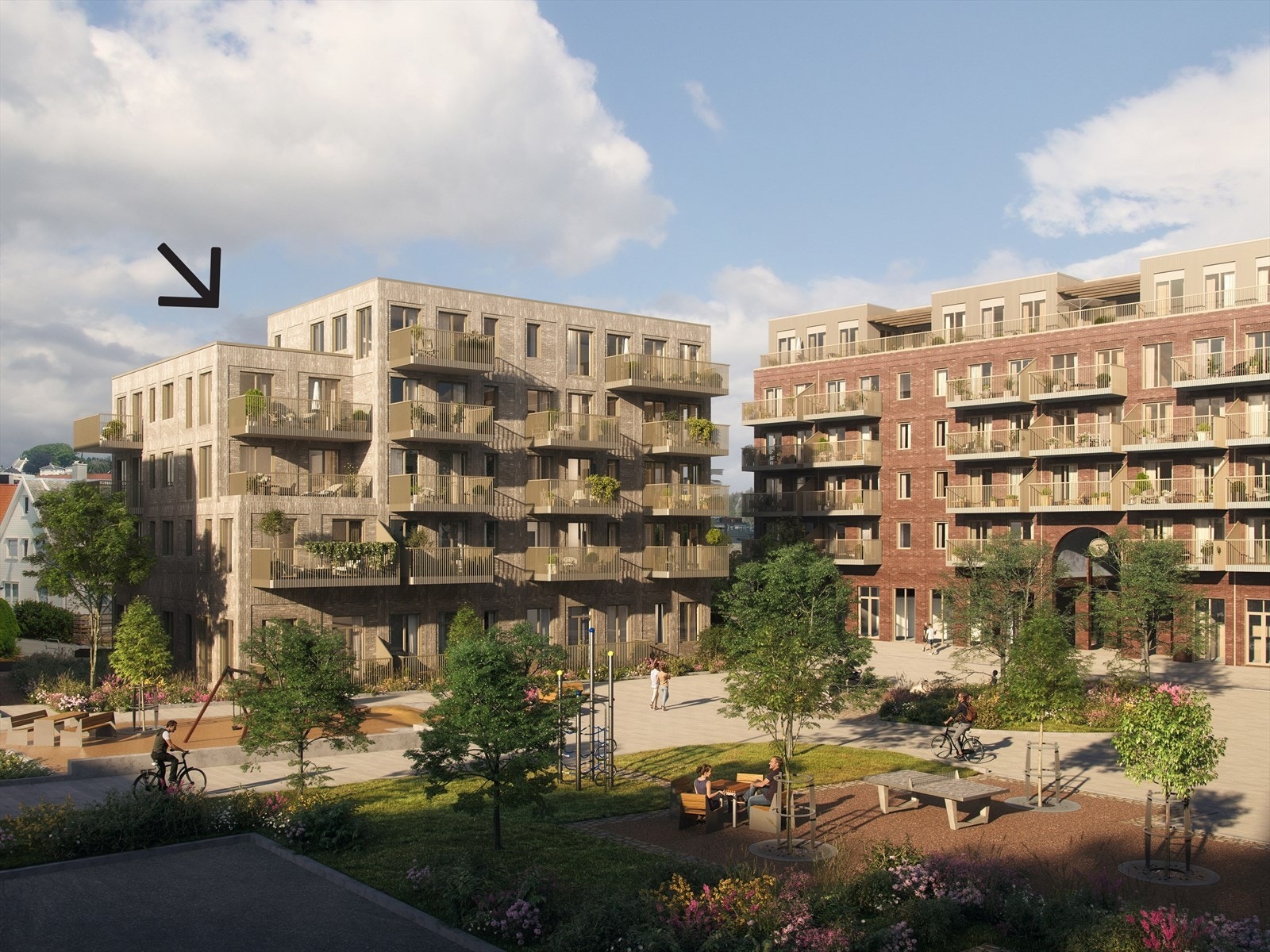 Flott hjørne leilighet i øverste etg Galleribilde