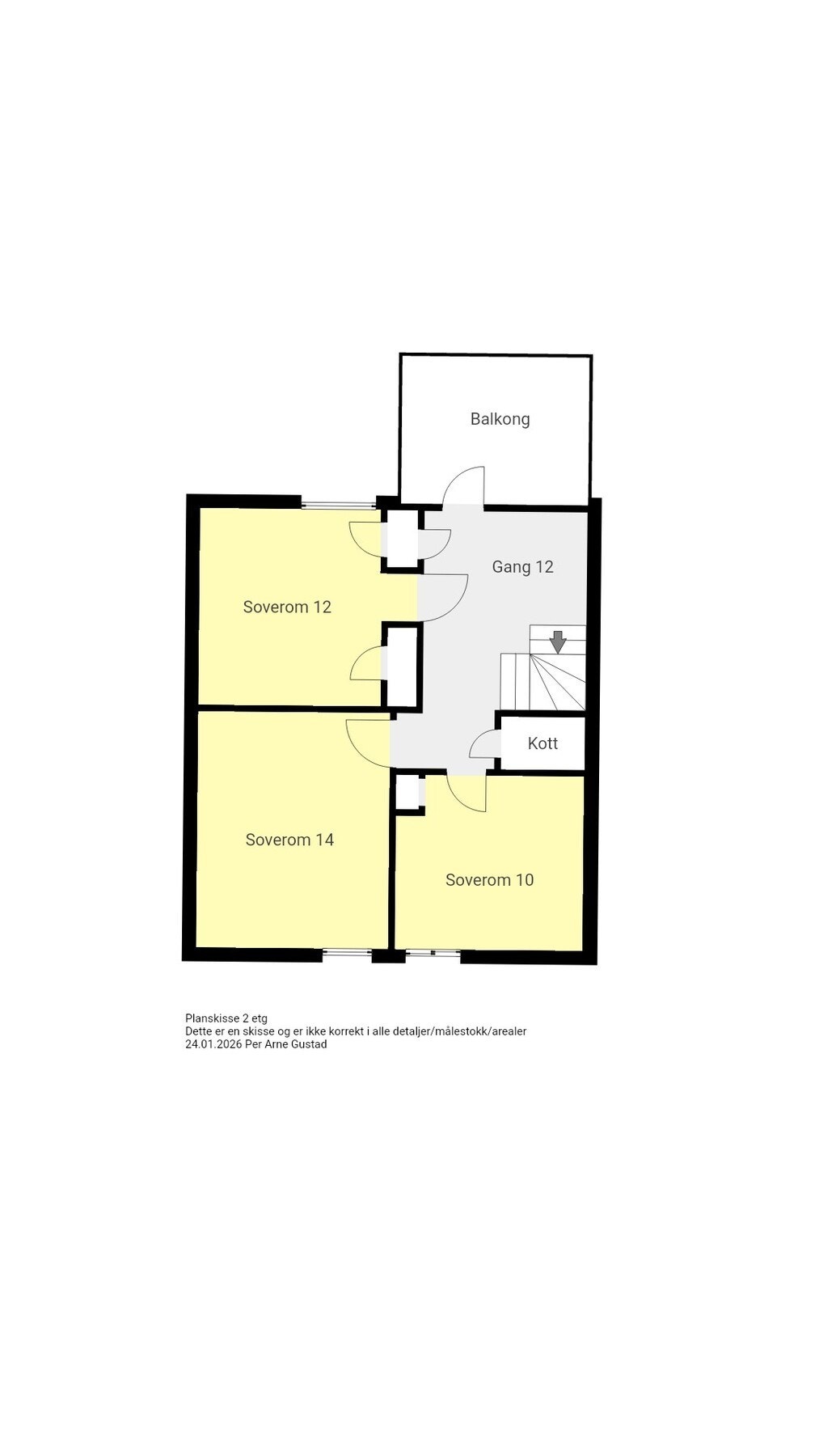 Planskisse 2. etasje Galleribilde