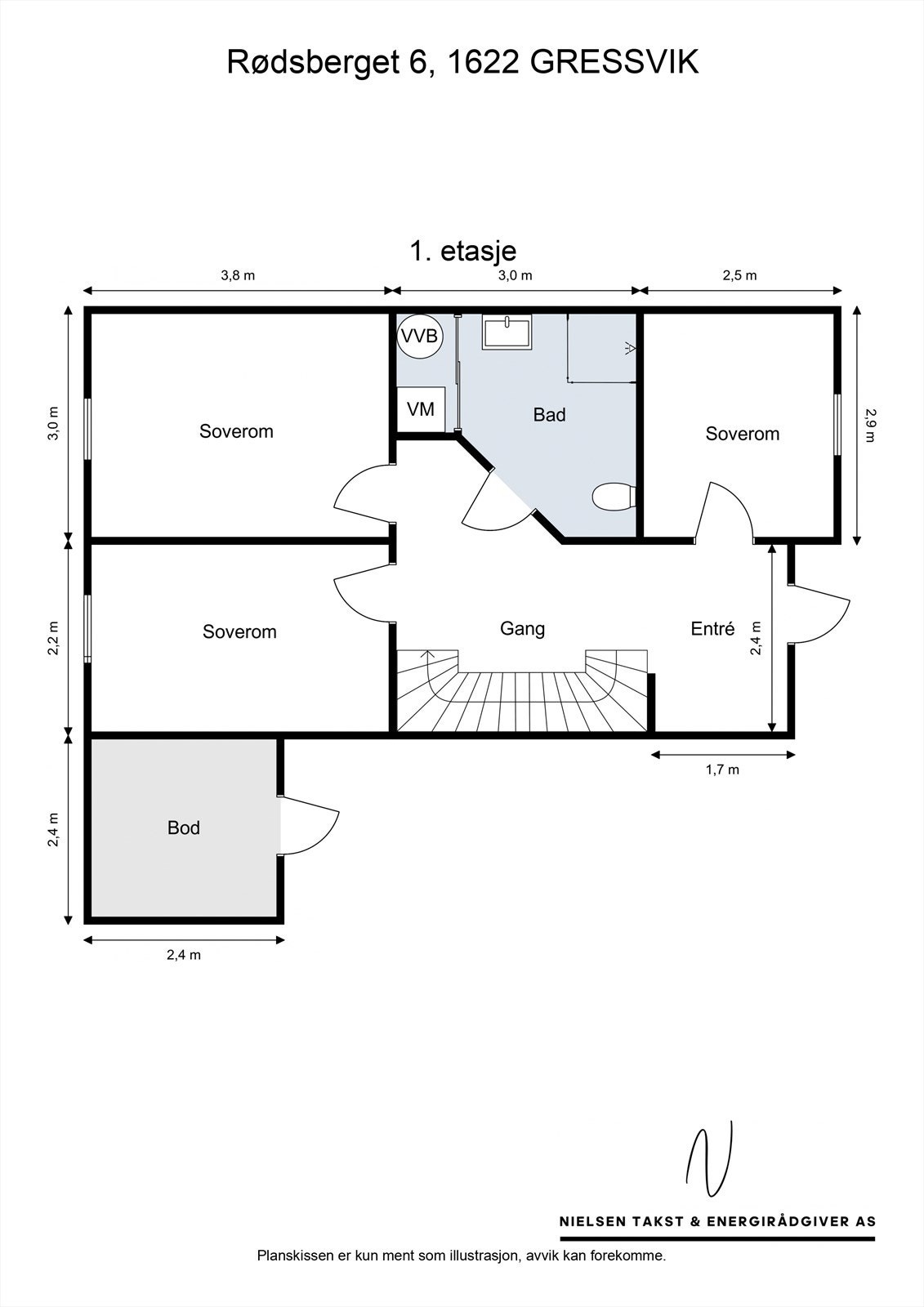 Plantegning 1. etg. Galleribilde