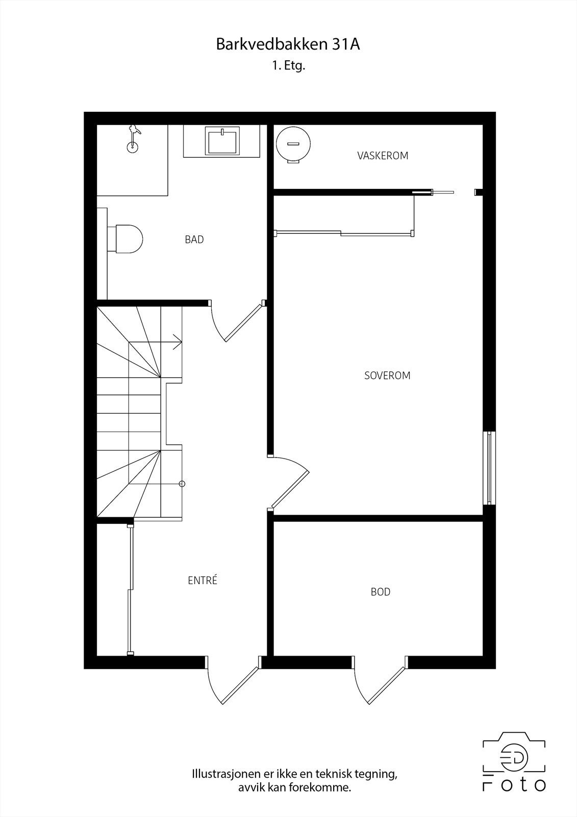 Plantegning 1. etasje. Galleribilde