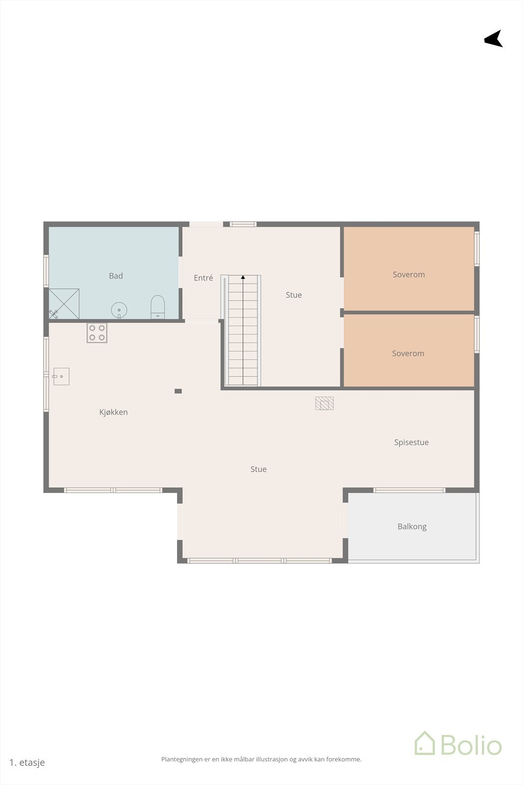 Plantegning 2.etasje Galleribilde