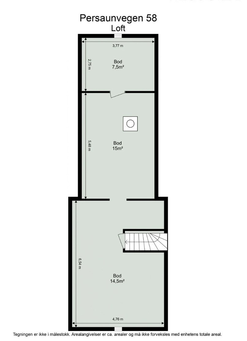 Plantegning loft Galleribilde