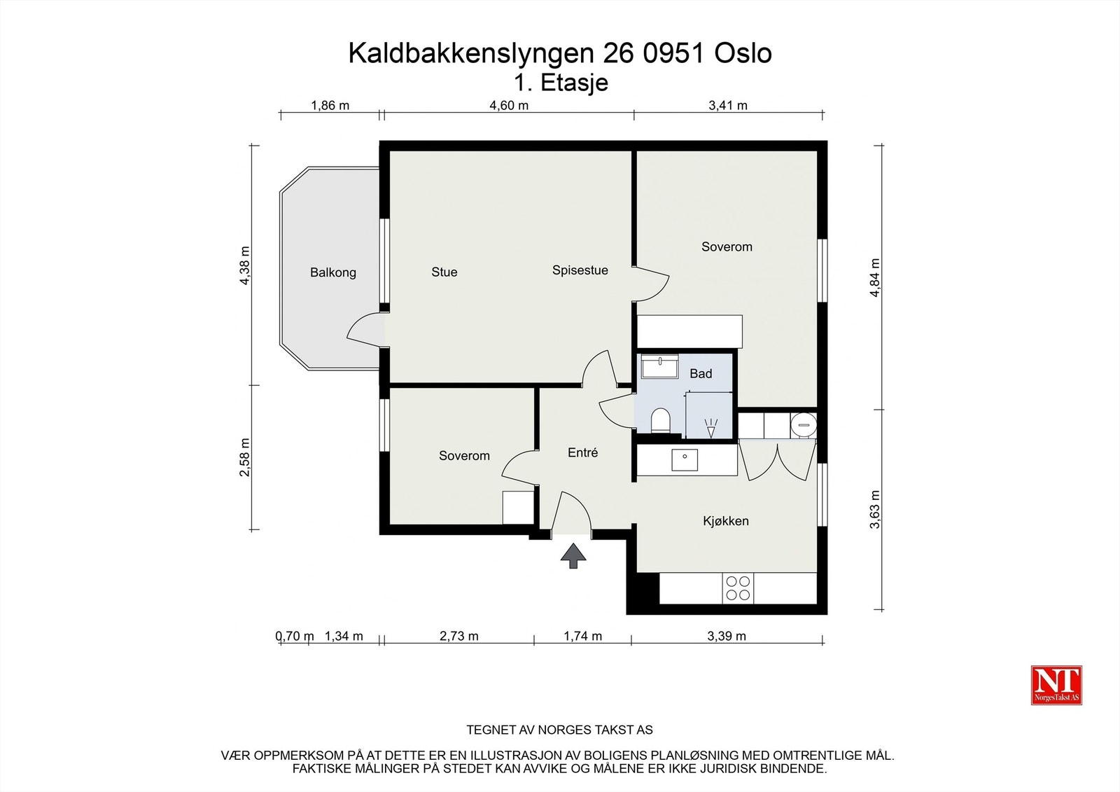 Kaldbakkenslyngen 26 0951 Oslo - 2D - 1. Etasje Galleribilde