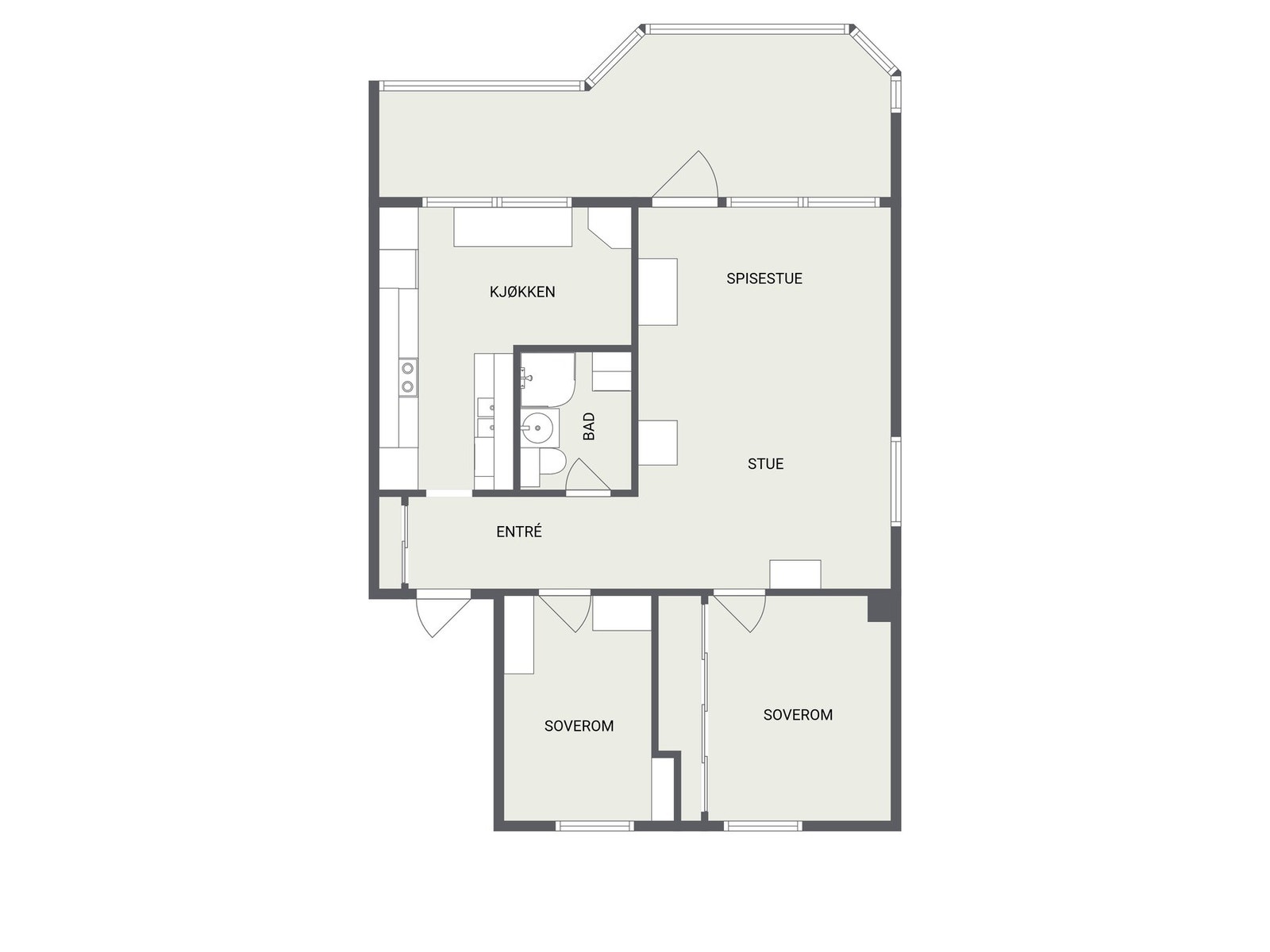 Plantegning Galleribilde