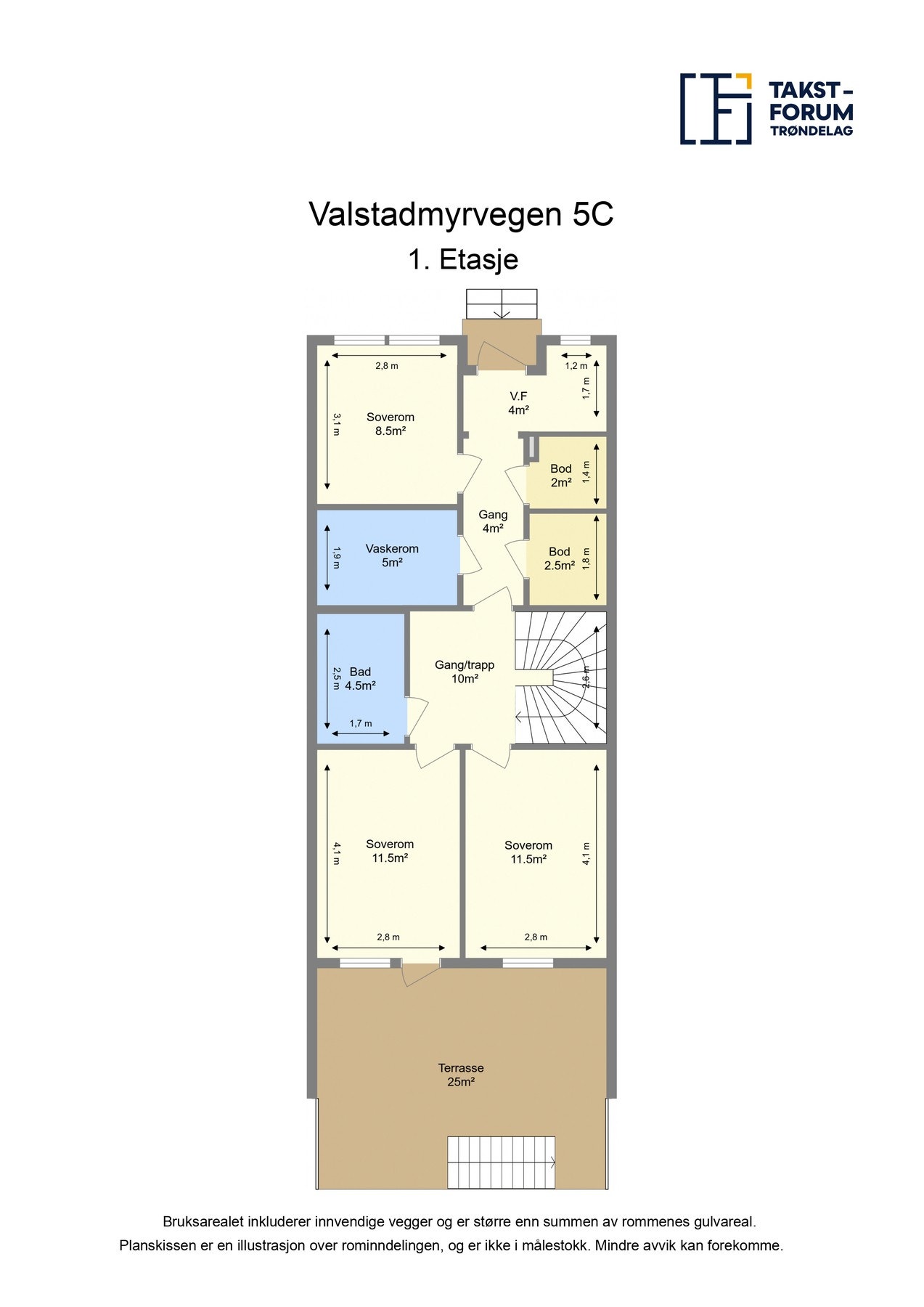 Plantegning - 1. etasje Galleribilde