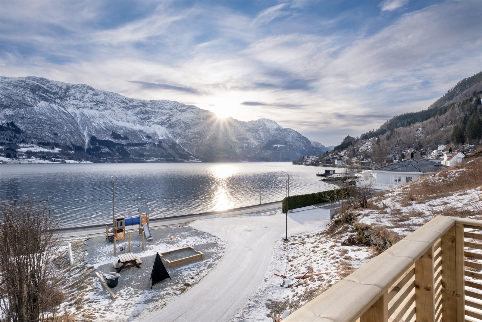 Utsikt fra terrassen Galleribilde