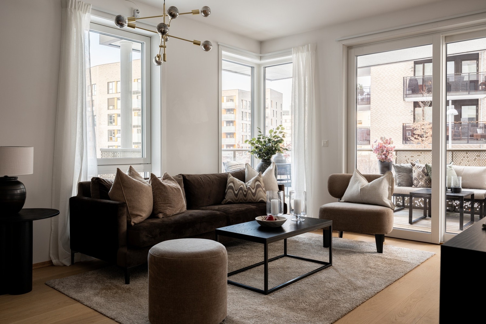 Det er vannbåren gulvvarme i leiligheten. Galleribilde