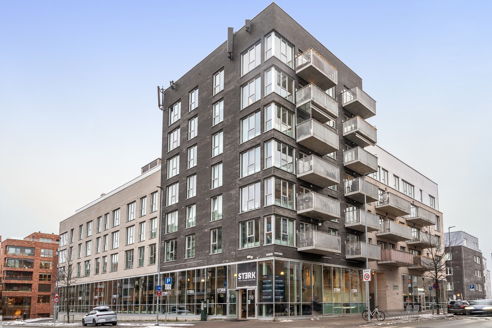 Boligblokk fra 2009 på Løren. Galleribilde