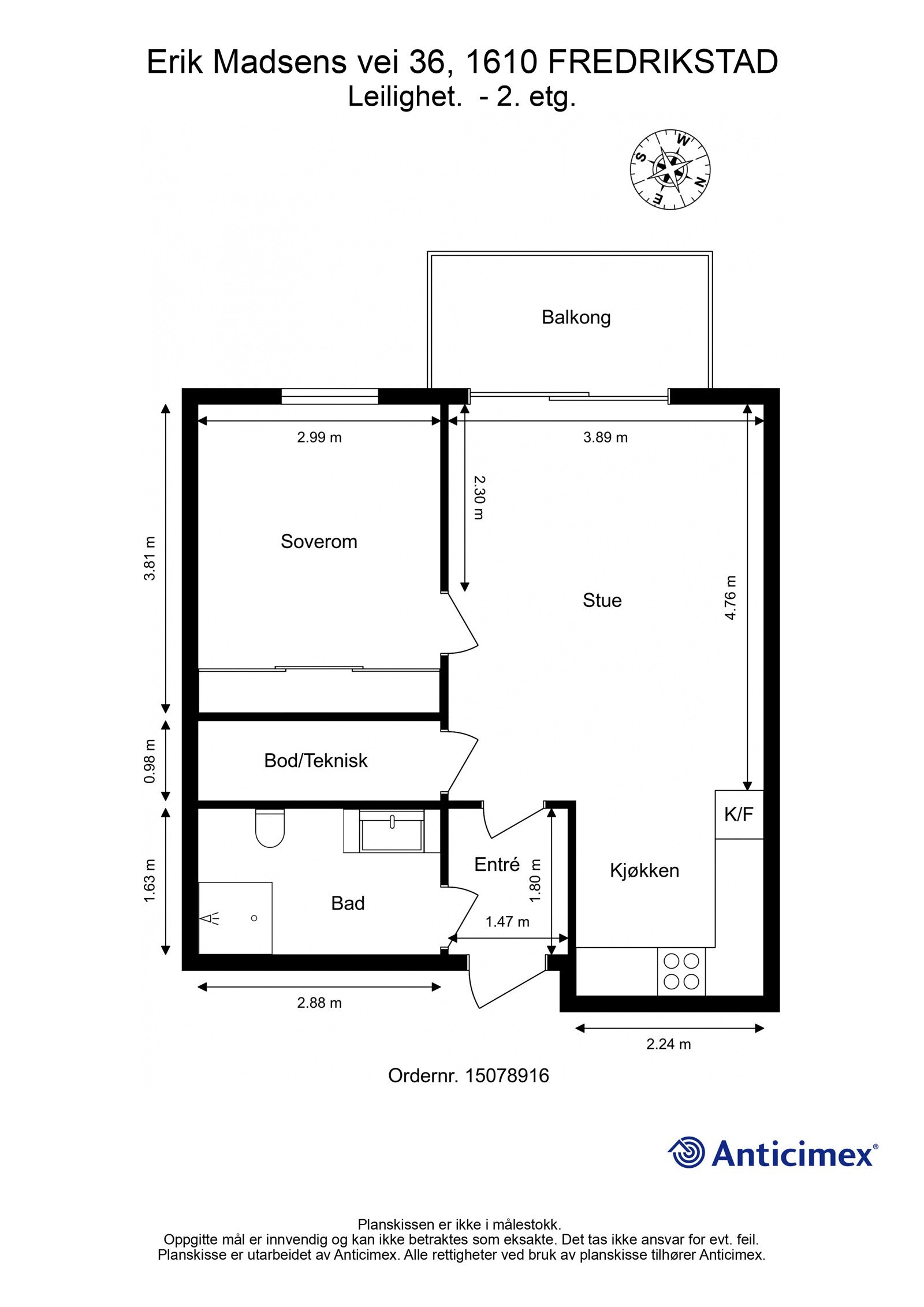 Plantegning Galleribilde