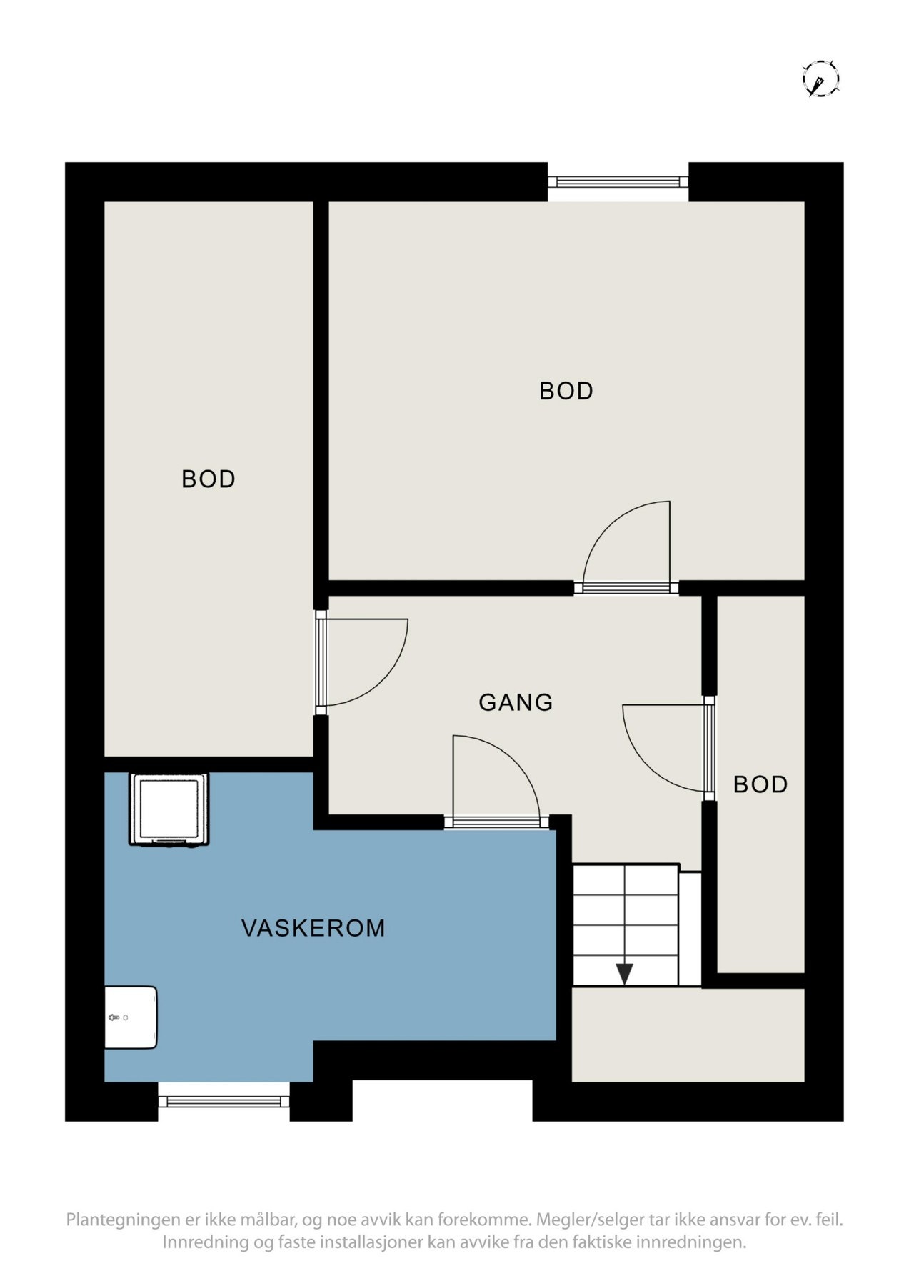 Plantegning kjeller Galleribilde