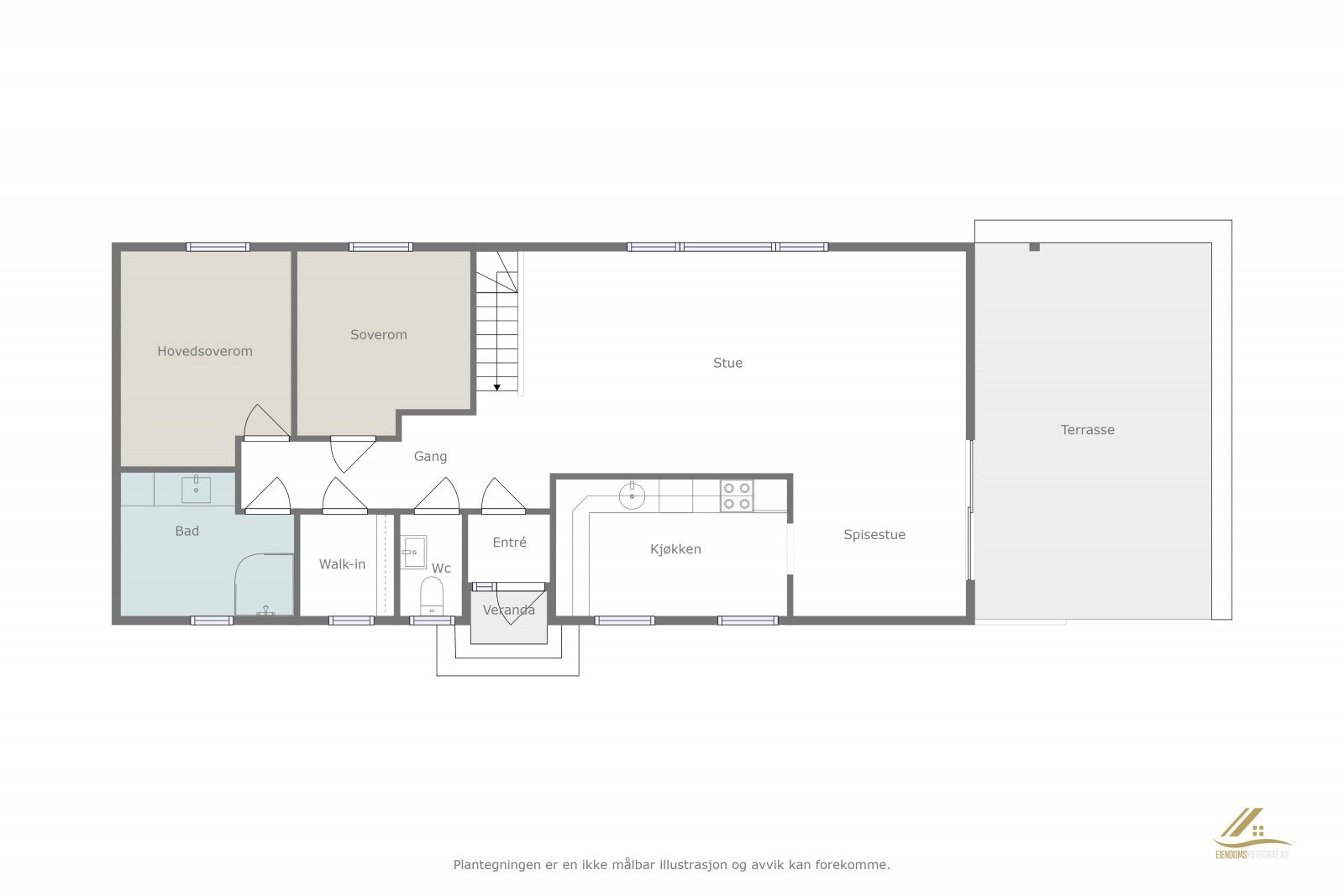 Plantegning 1.etasje Galleribilde