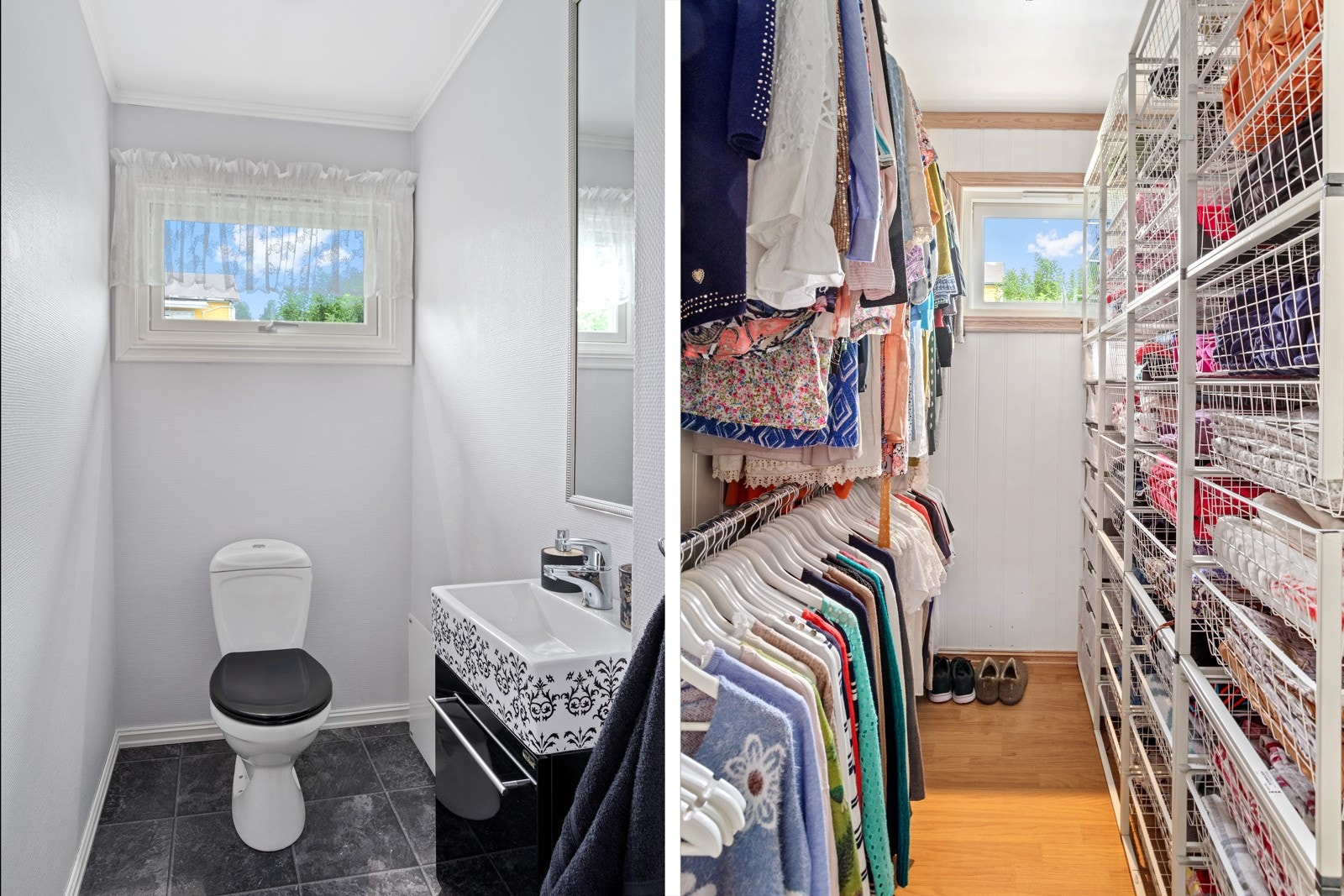 WC og Walk-in i tilknytning til entré. Galleribilde