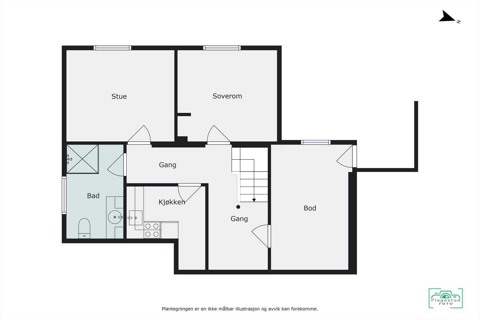 Plantegning Galleribilde