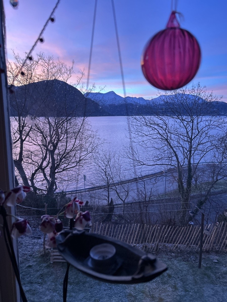 Utsikt m stor plen Galleribilde