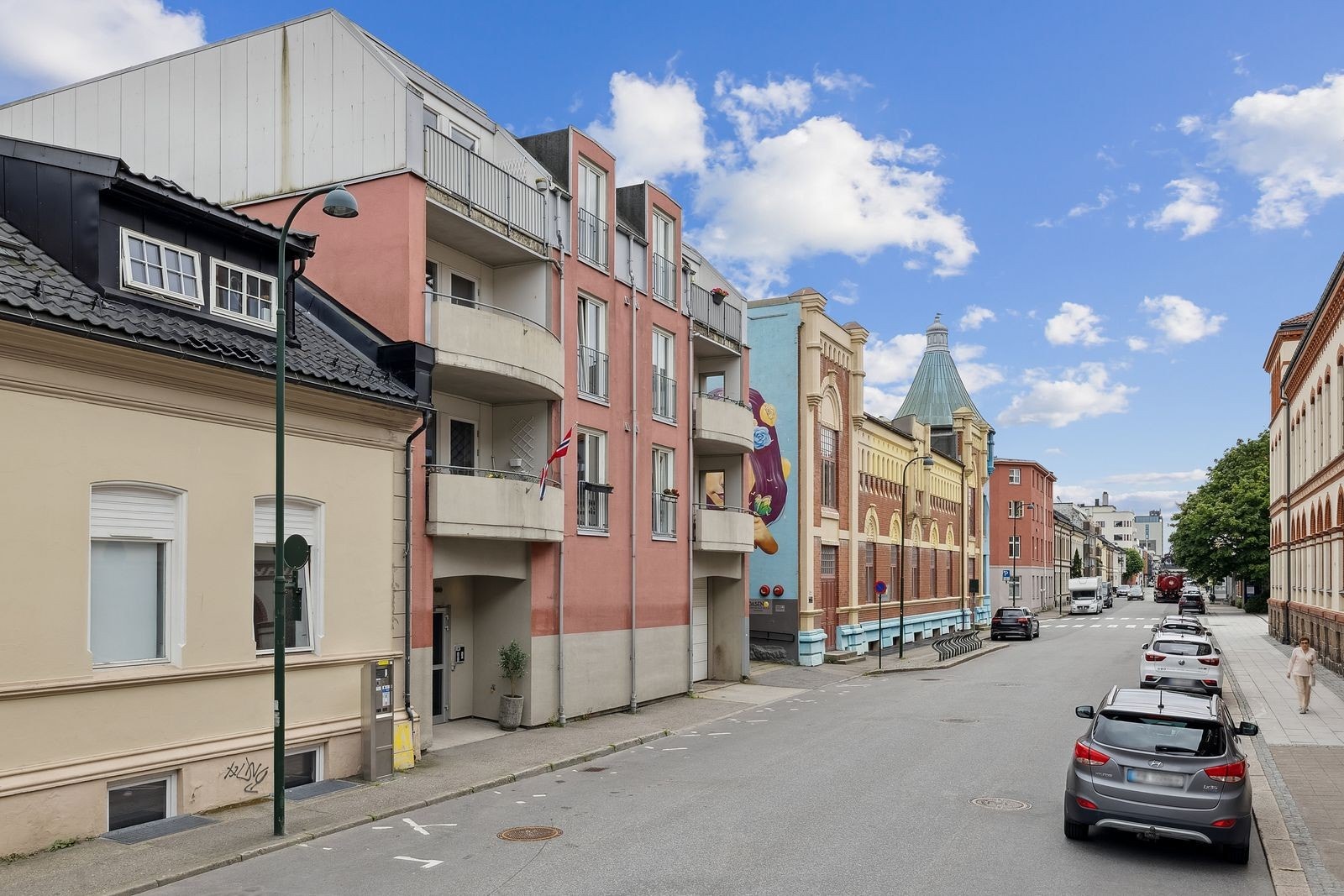 Fasade / inngangspartiet fra Kongens gate Galleribilde