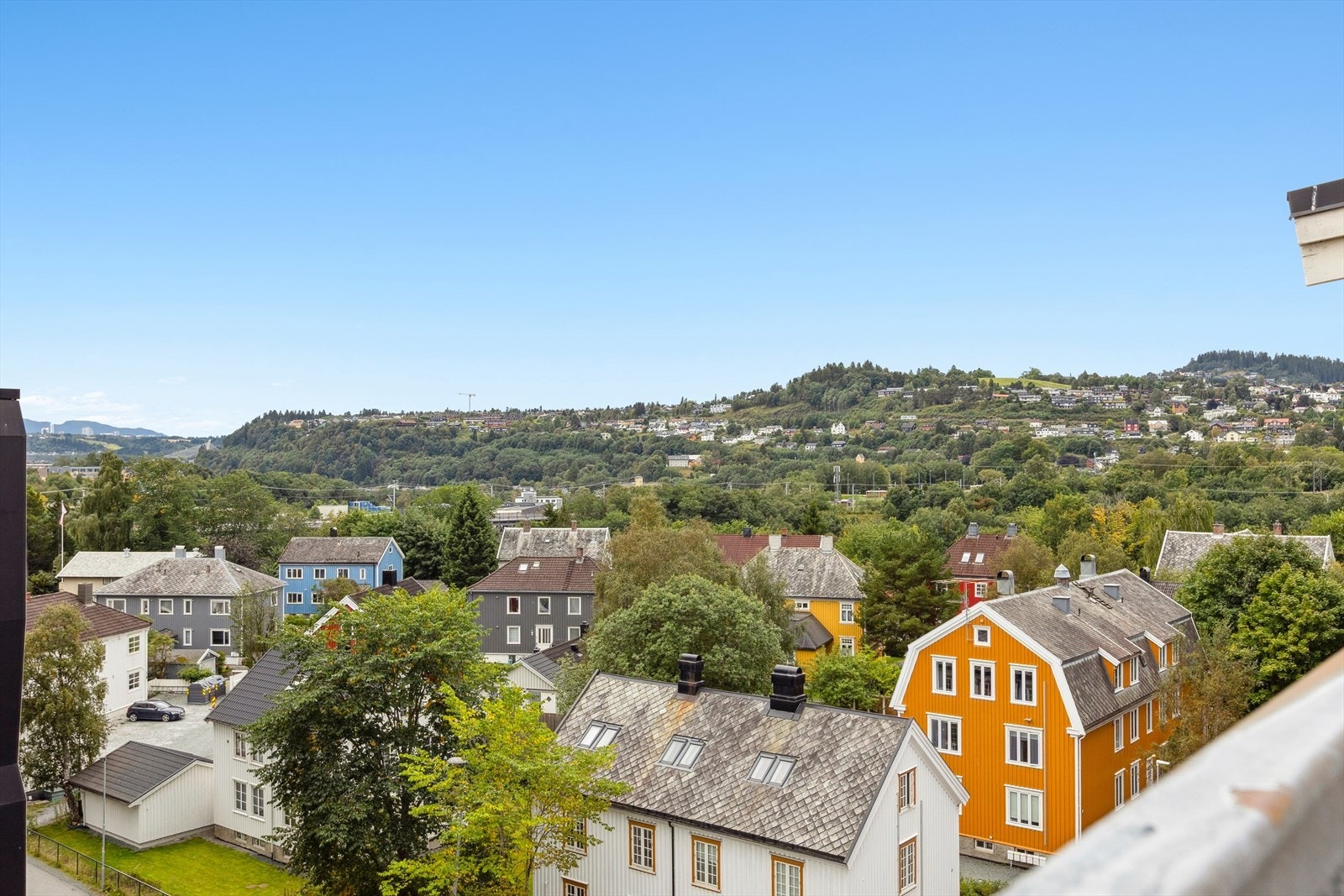 Utsikt fra takterrassen. Galleribilde