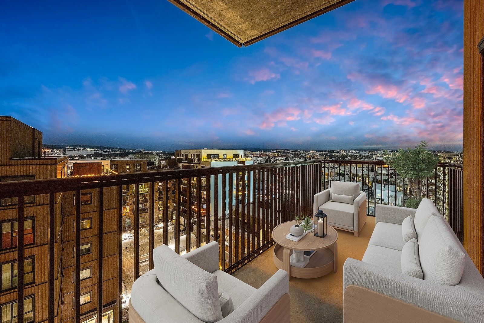 Velkommen til visning av Torvgt. 11 B, 8 etg.. Boligen har en 16 m2 stor vestvendt balkong og med flott utsikt. Foto Frode Børud Galleribilde